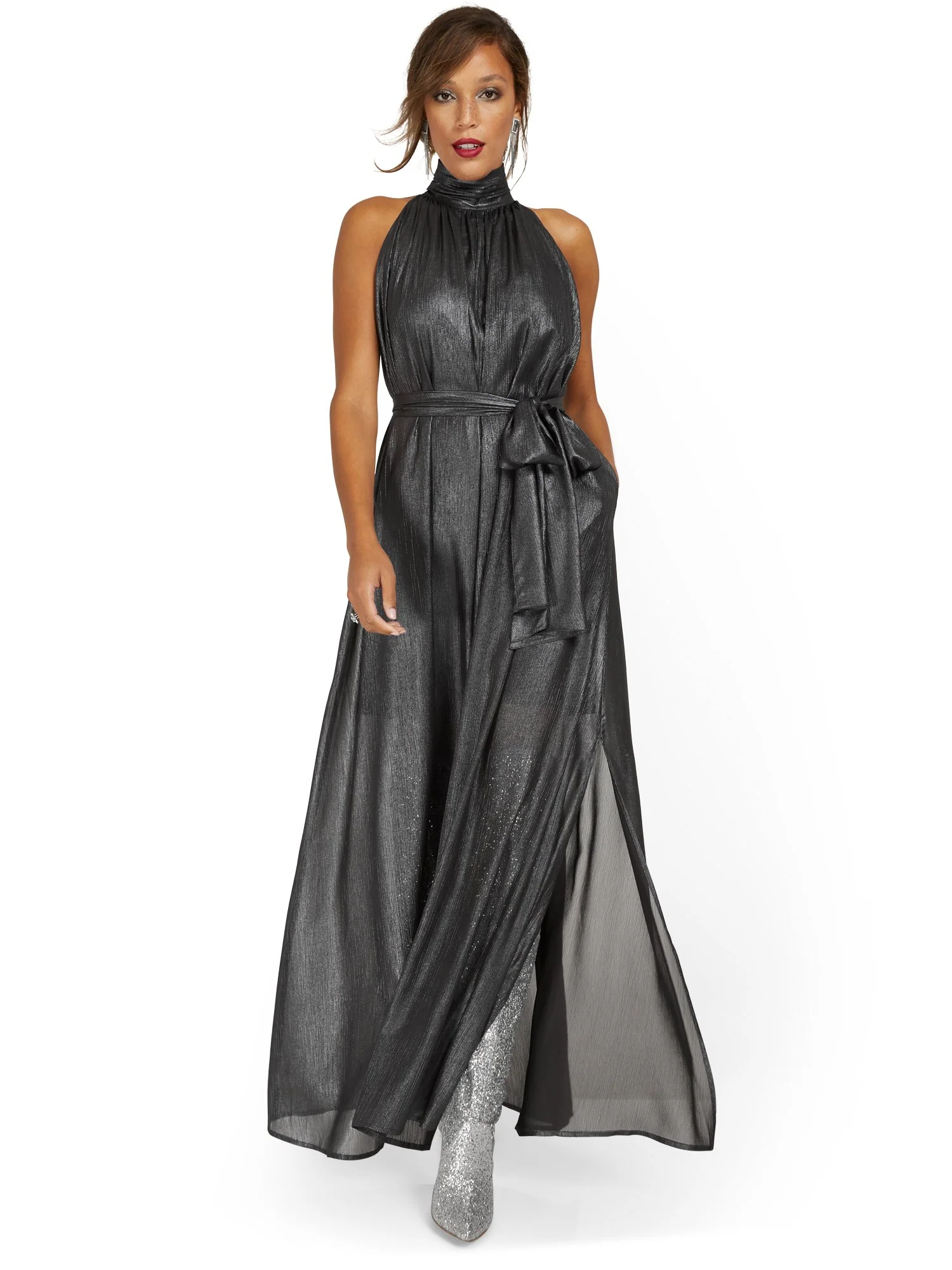 Petite Halter Maxi Dress