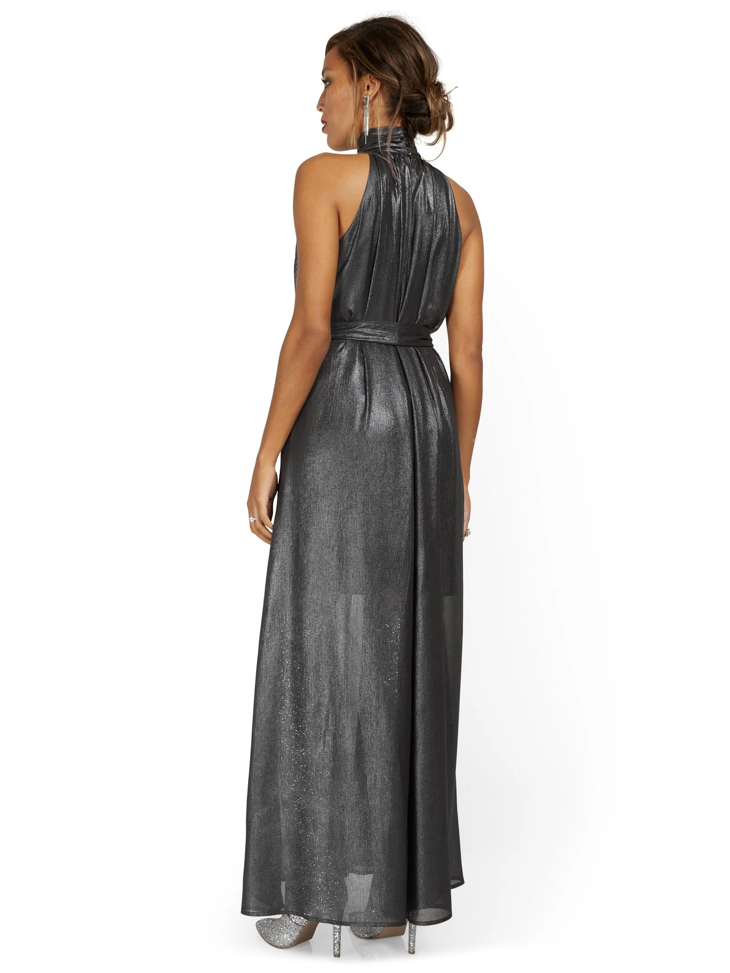 Petite Halter Maxi Dress - Image 3