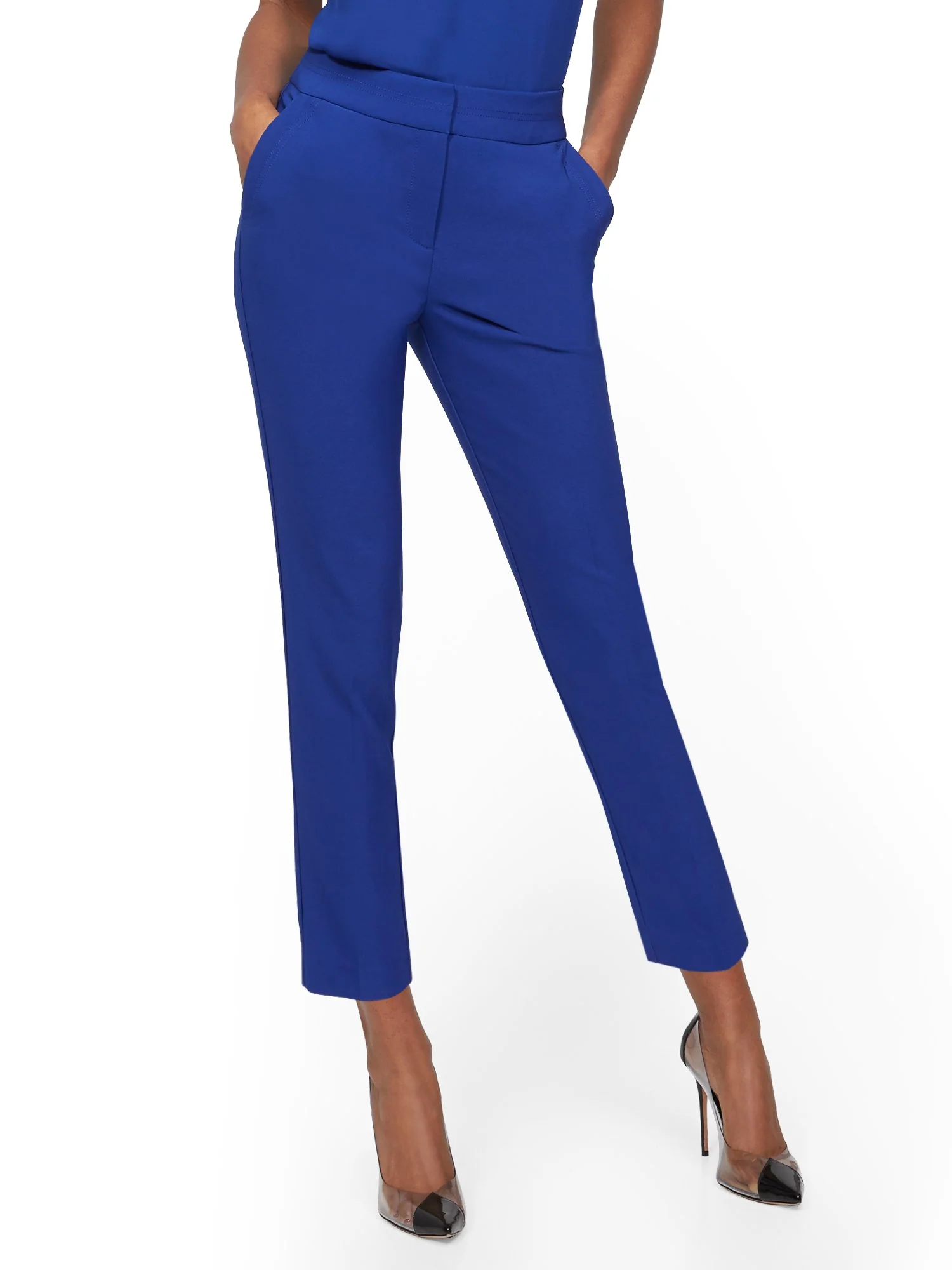 Petite High-Waisted Ankle Pant - Two-Way Stretch - 7th Avenue - Image 6
