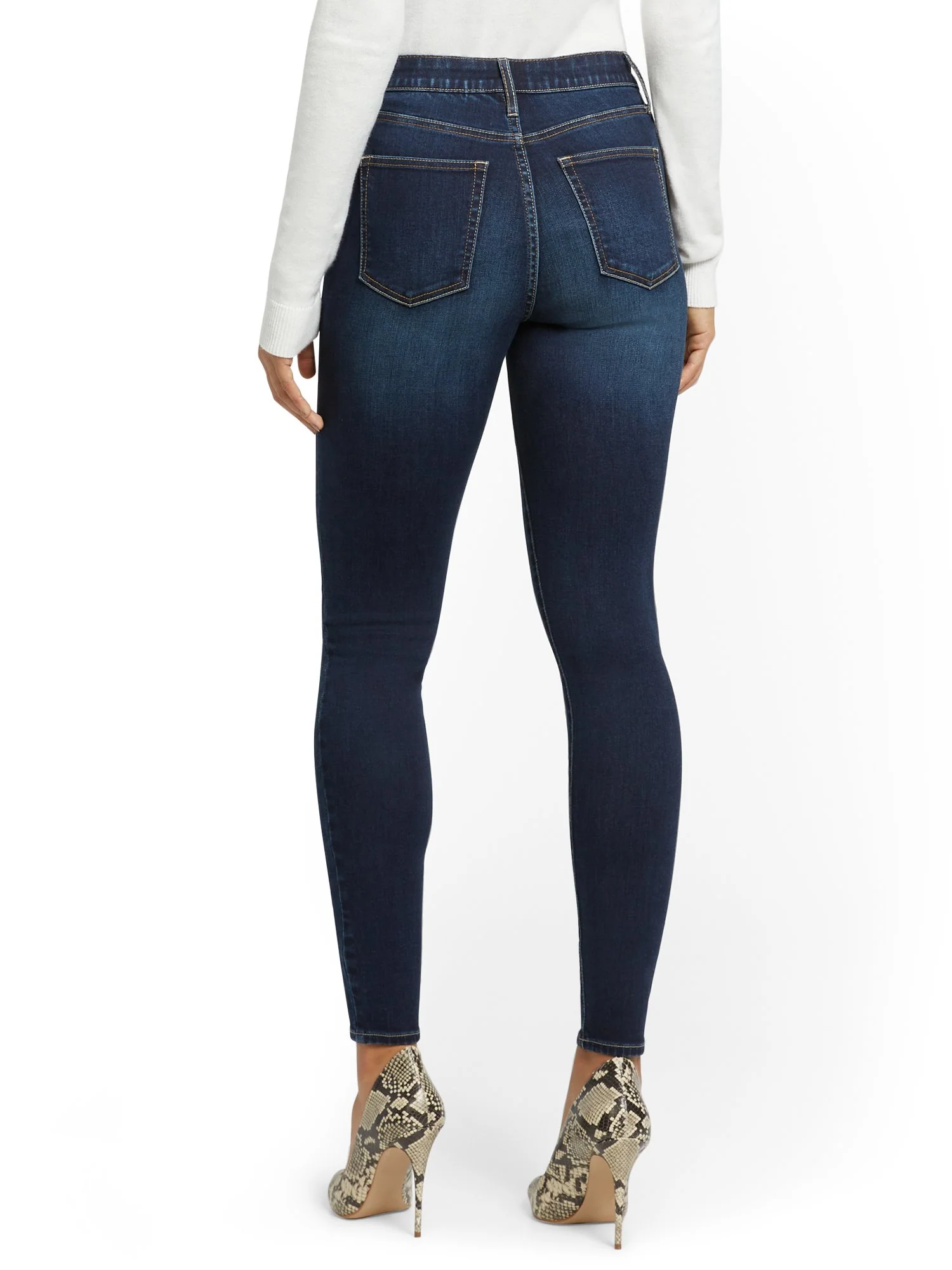Petite High-Waisted Curvy Skinny Jeans - Image 3