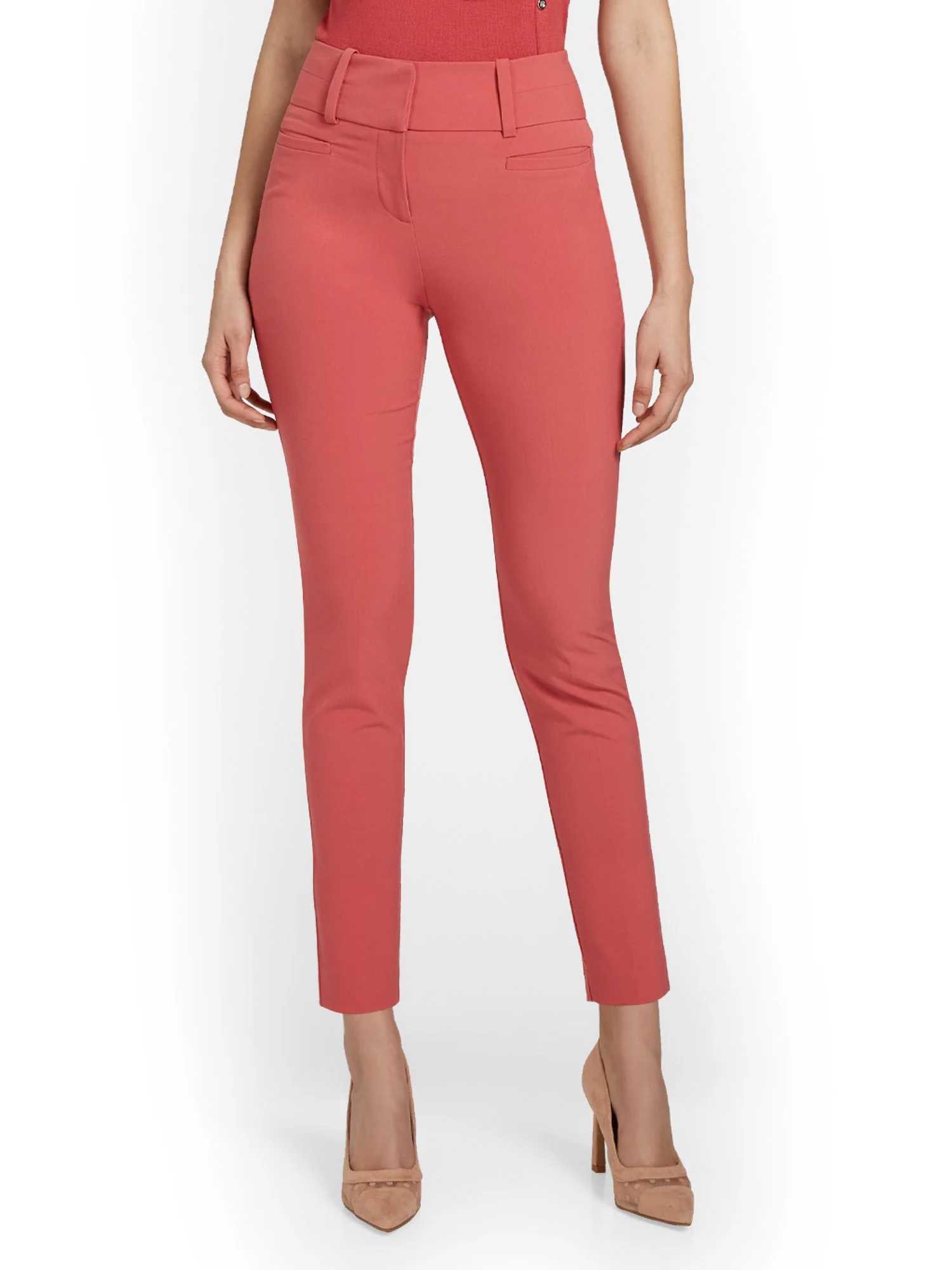 Petite High-Waisted Modern Fit Ankle Pant - Essential Stretch - Image 26