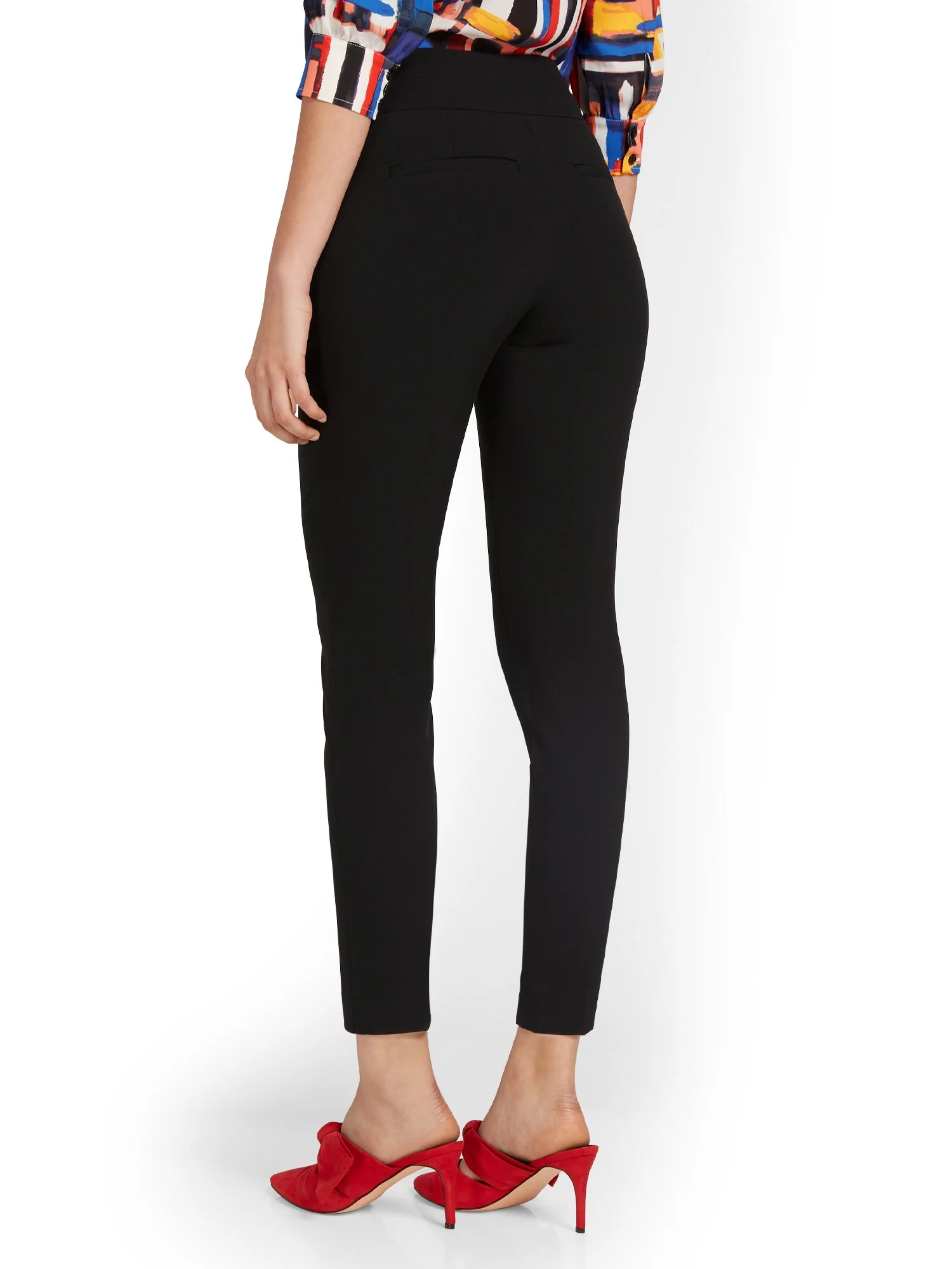 Petite High-Waisted Modern Fit Ankle Pant - Essential Stretch - Image 3