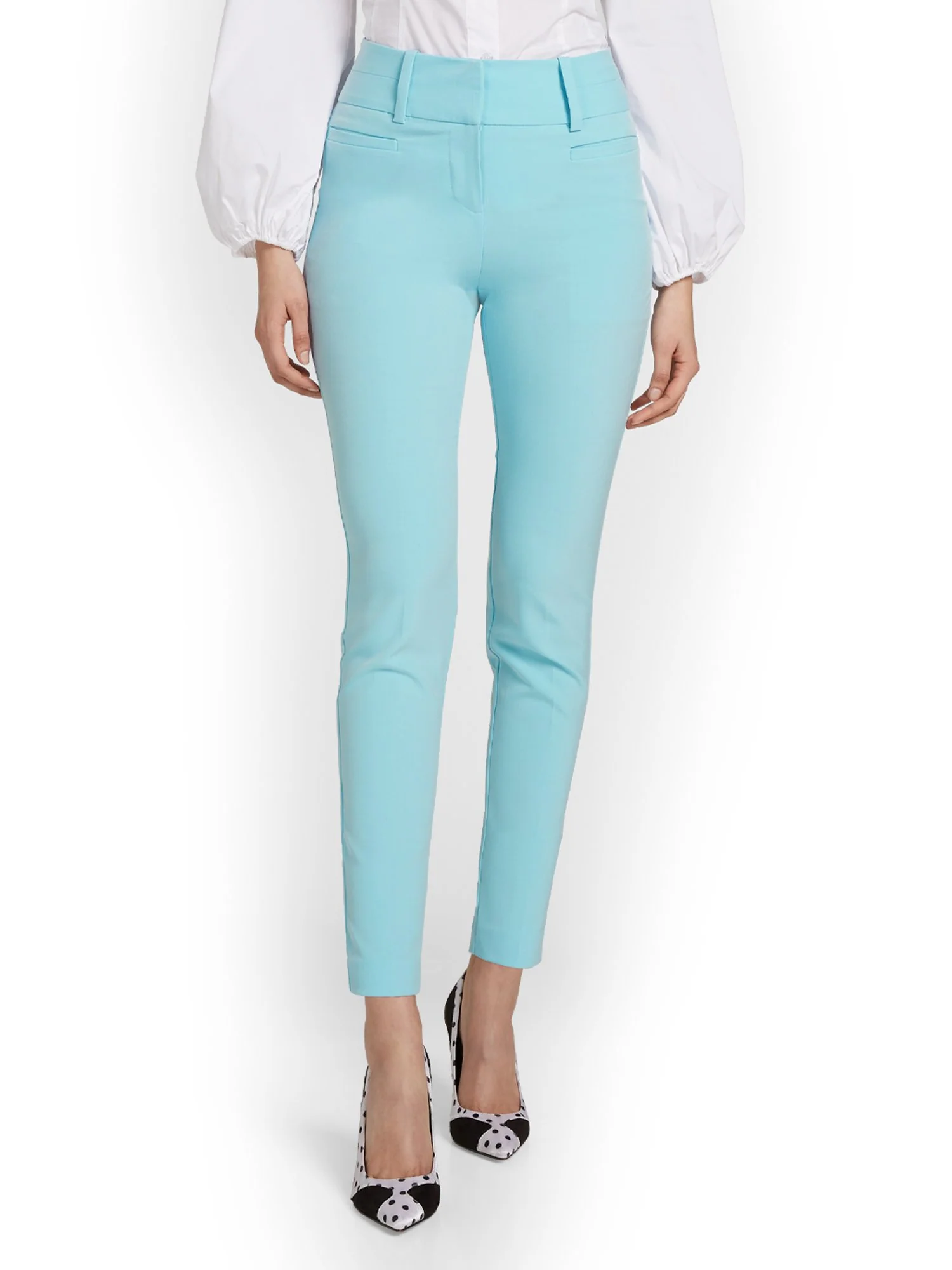 Petite High-Waisted Modern Fit Ankle Pant - Essential Stretch - Image 31