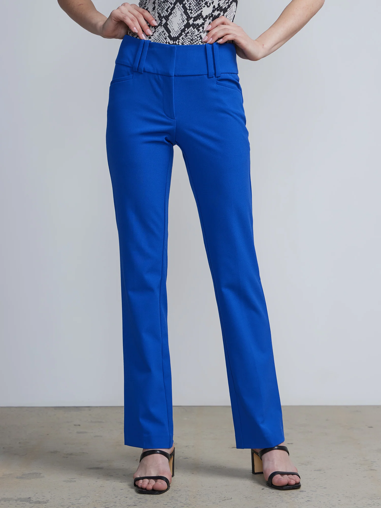 Petite High-Waisted Modern-Fit Straight-Leg Pant - Essential Stretch - Image 21