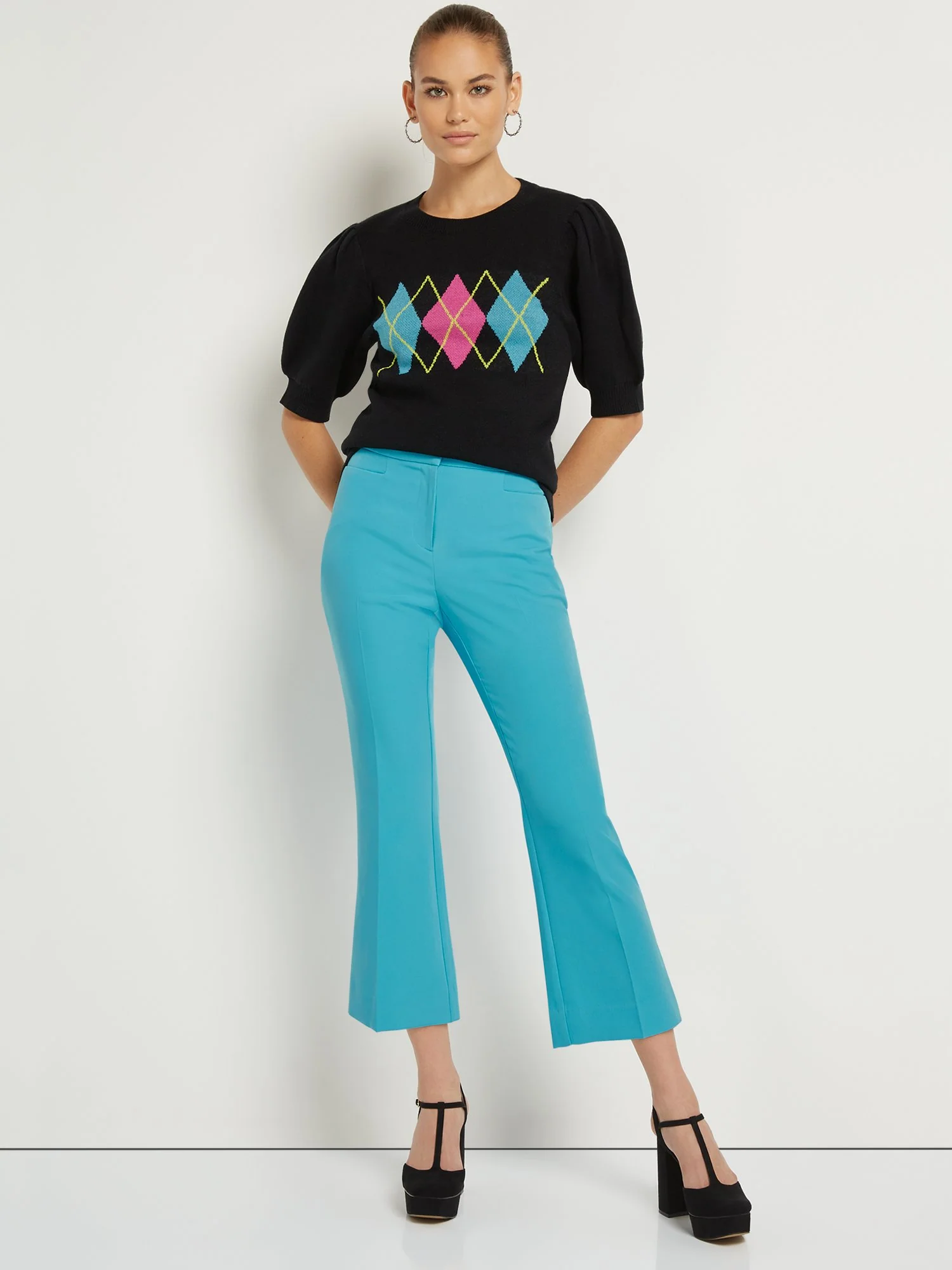 Petite High-Waisted Straight-Leg Kick Crop Pant - Image 8