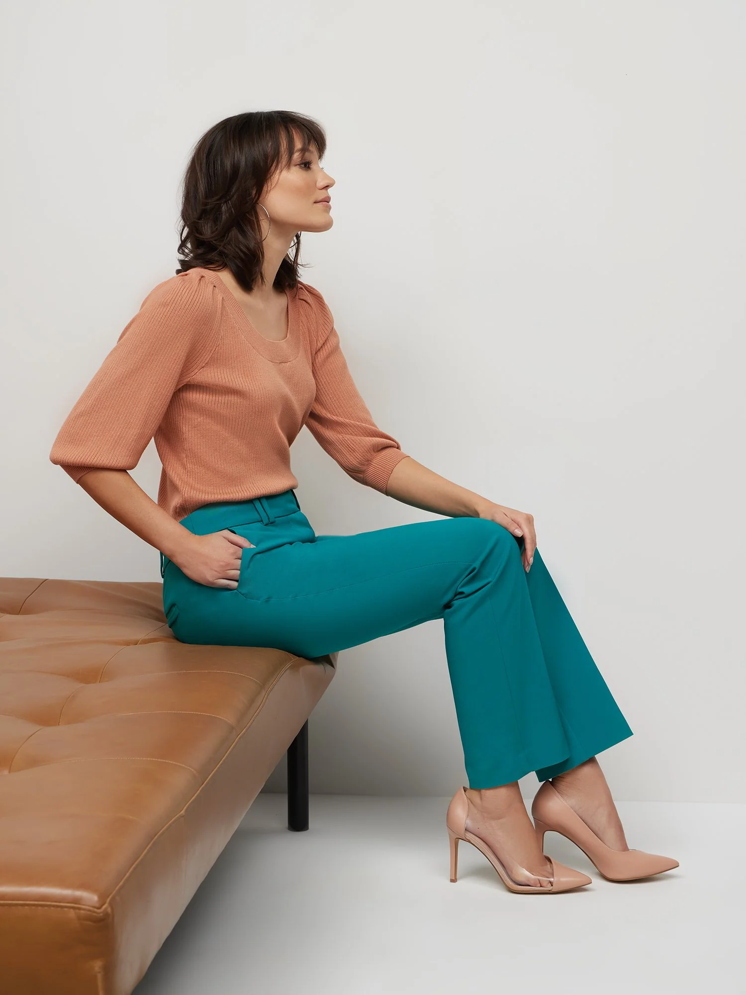 Petite High Rise Straight-Leg Pant - All Season Stretch - Image 8