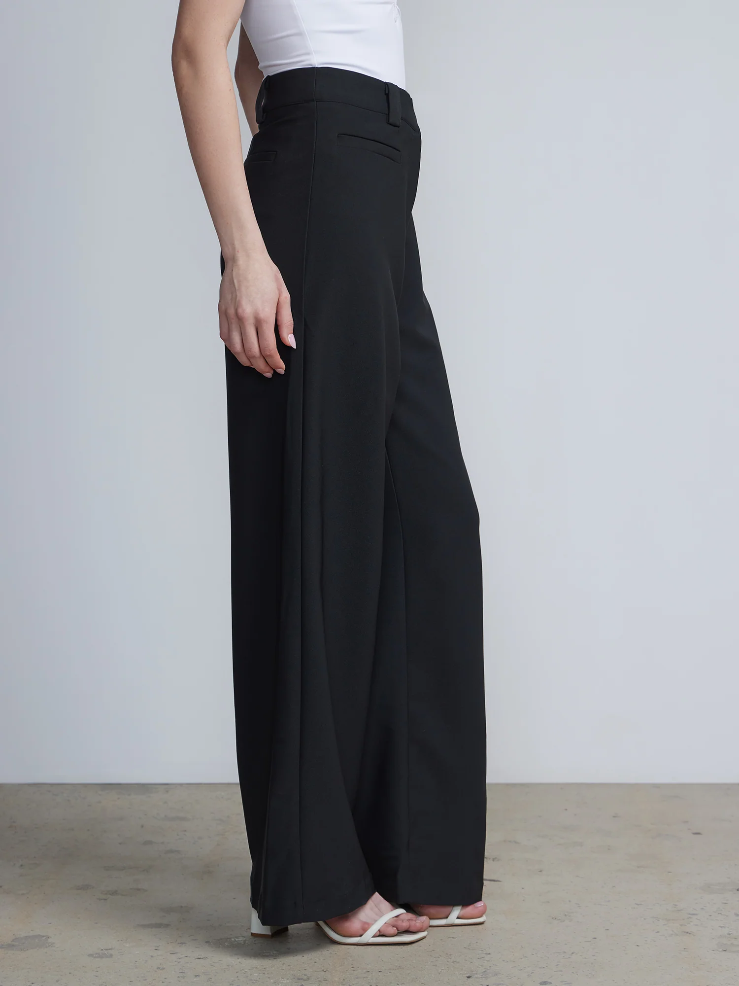 Petite High-Waisted Wide-Leg Pant - Premium Stretch - Image 3