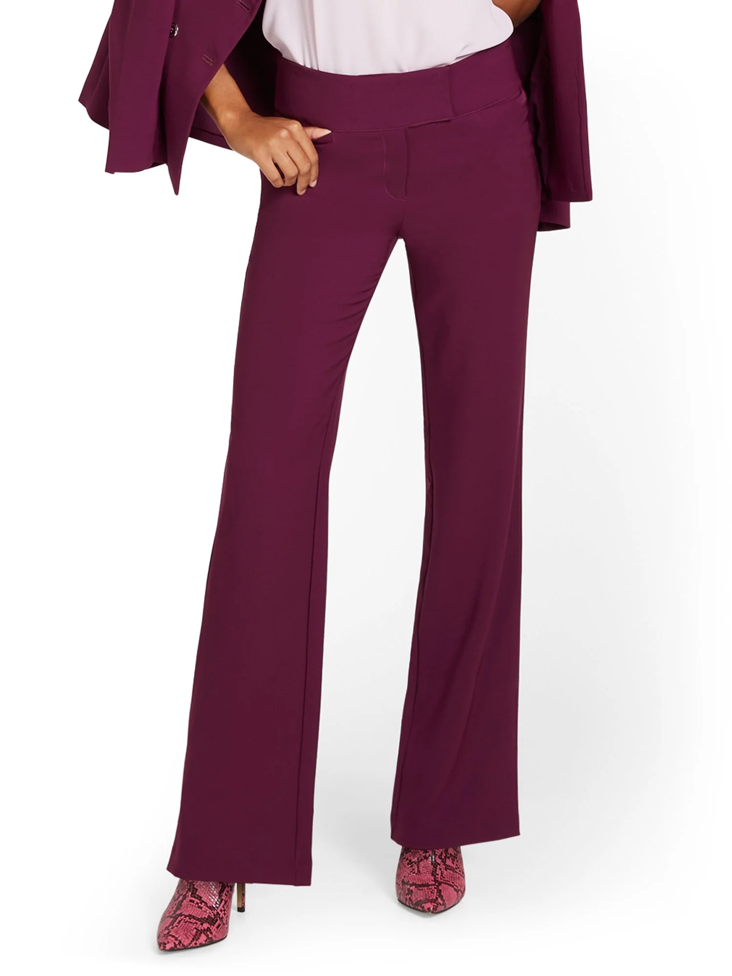 Petite High-Waisted Wide-Leg Pant - Premium Stretch - Image 7