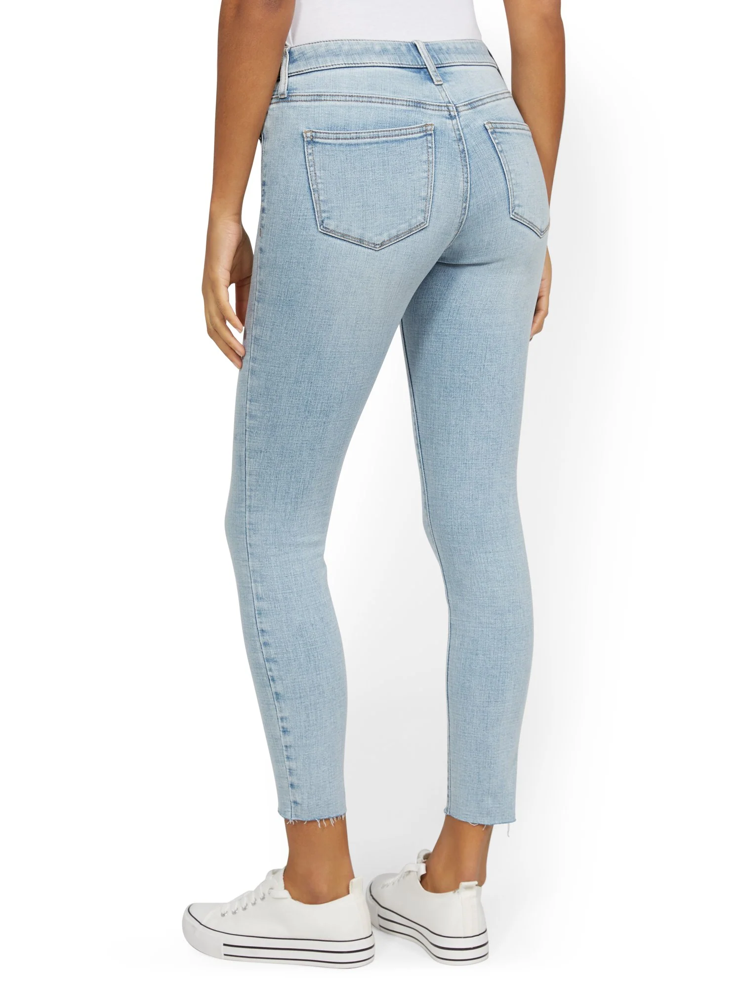 Petite Lexi Mid-Rise Super-Skinny Ankle Jeans - Image 3