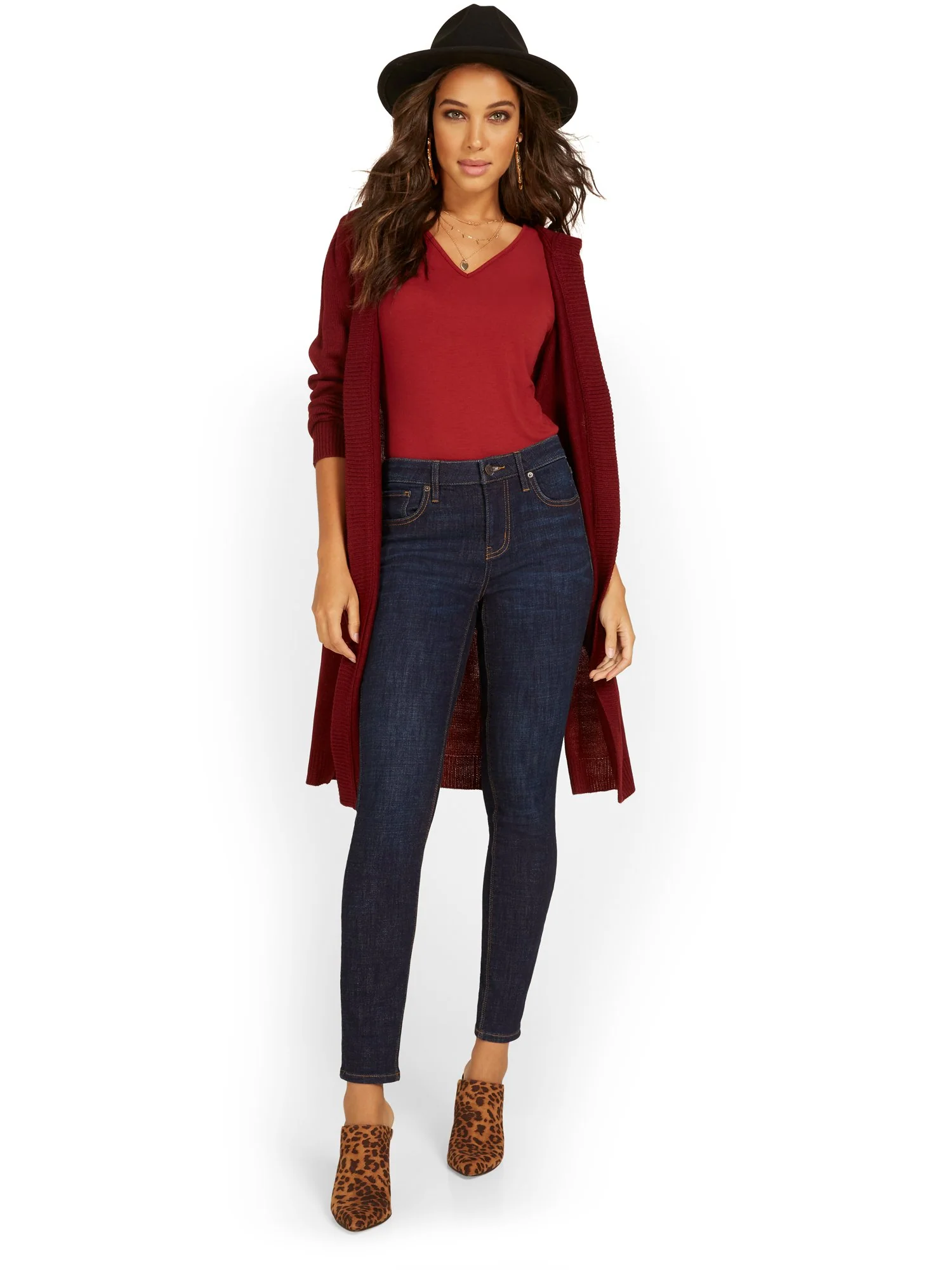 Petite Lexi Mid-Rise Super-Skinny Jeans - Image 4