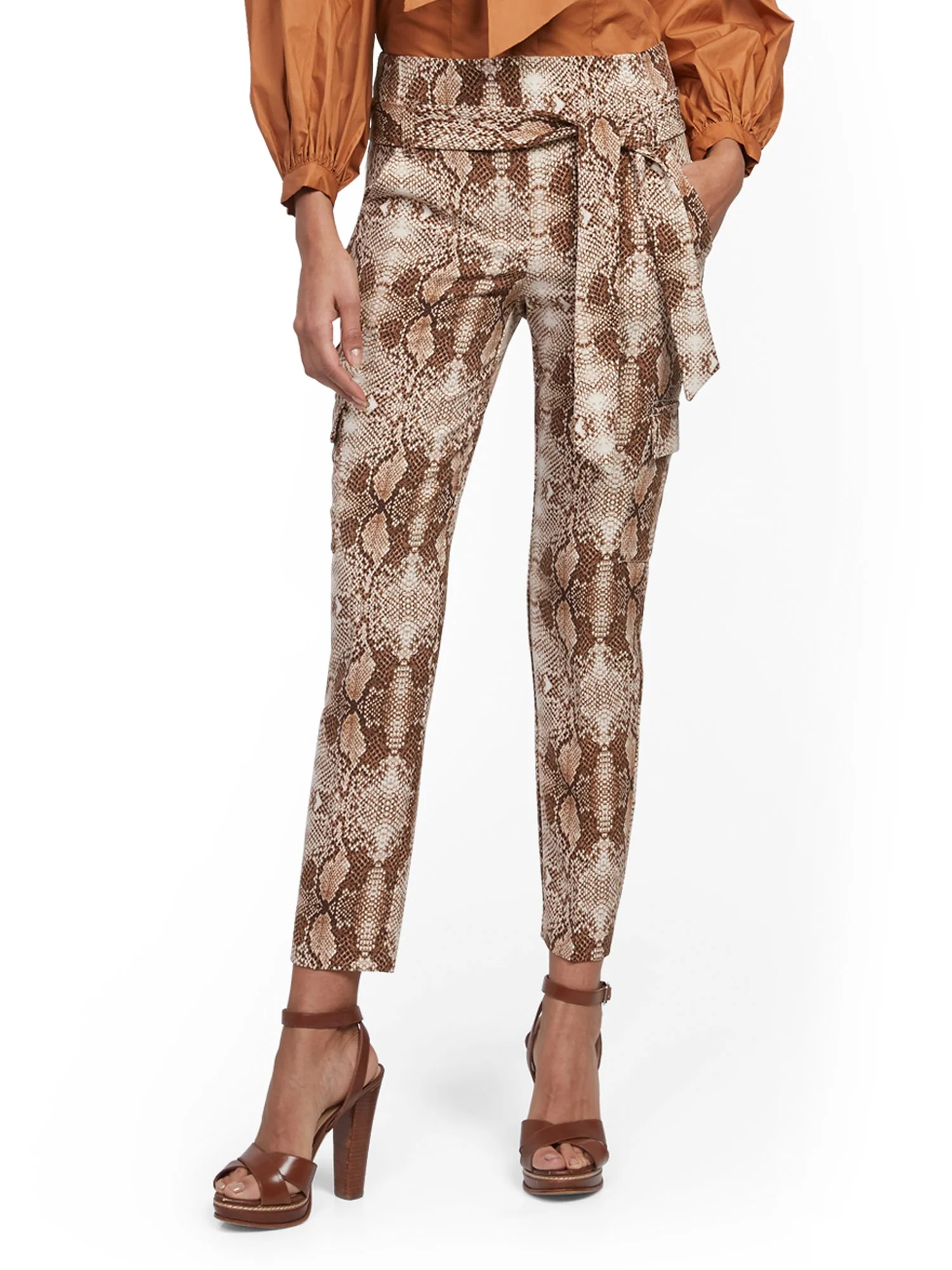 Petite Madie Cargo Pant - Snake-Print - 7th Avenue - Image 2