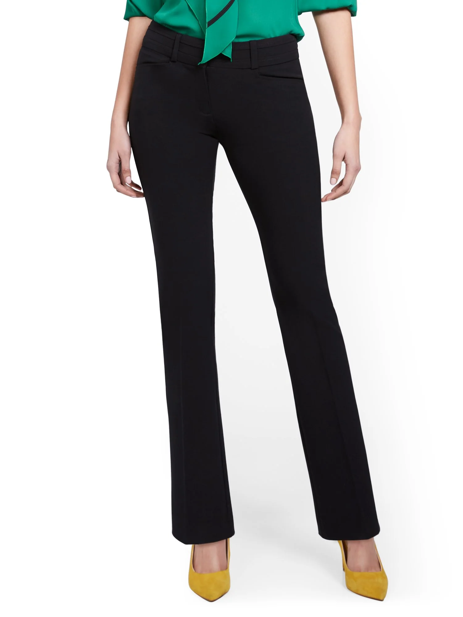 Petite Mid-Rise Modern Fit Barely Bootcut Pant - Essential Stretch