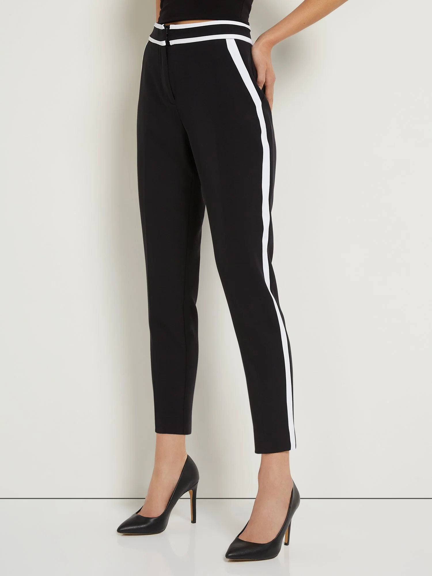 Petite Mid-Rise Side-Stripe Ankle Pant - Image 4