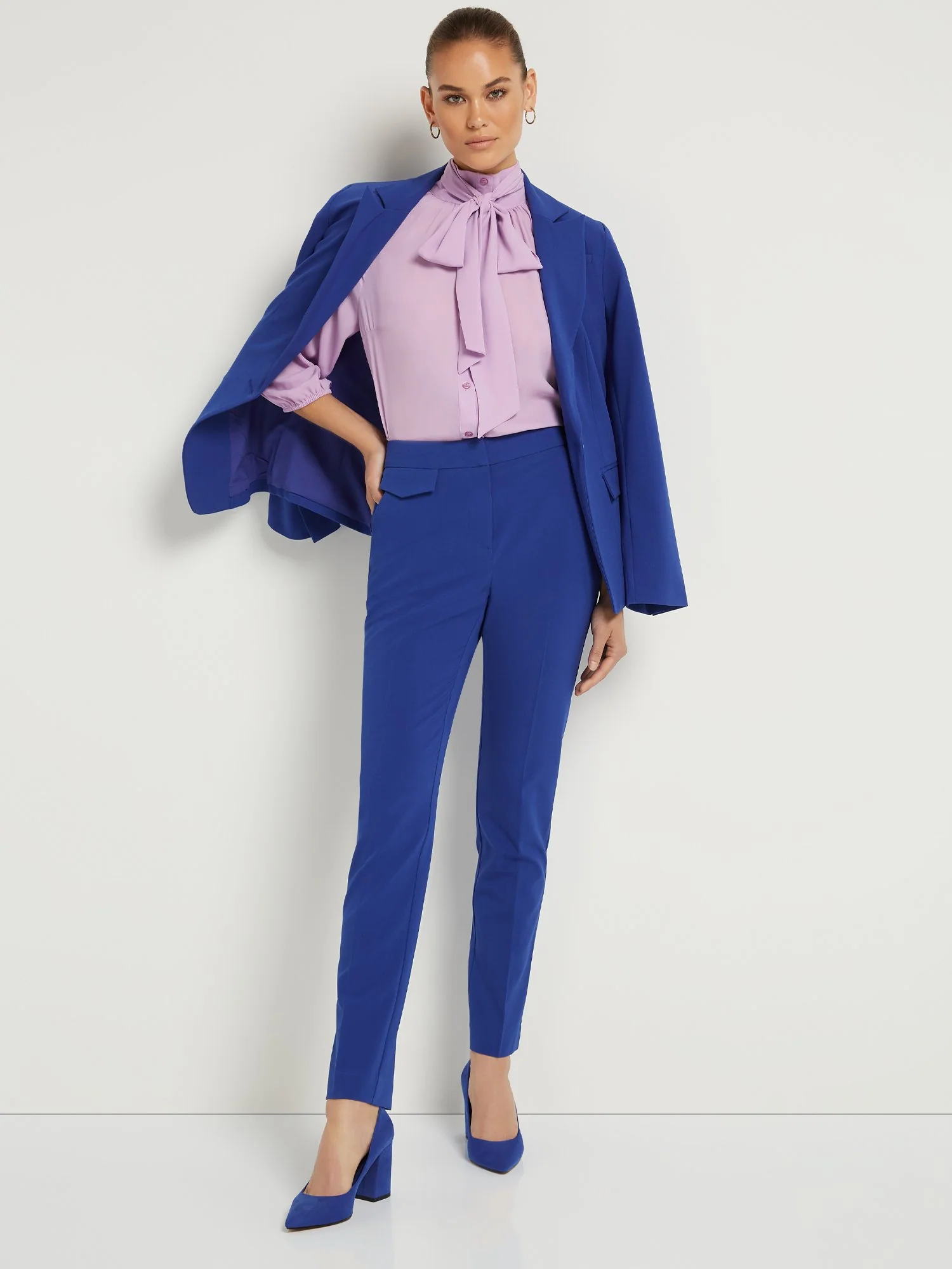 Petite Mid-Rise Slim-Leg Pant - Essential Stretch - Image 17