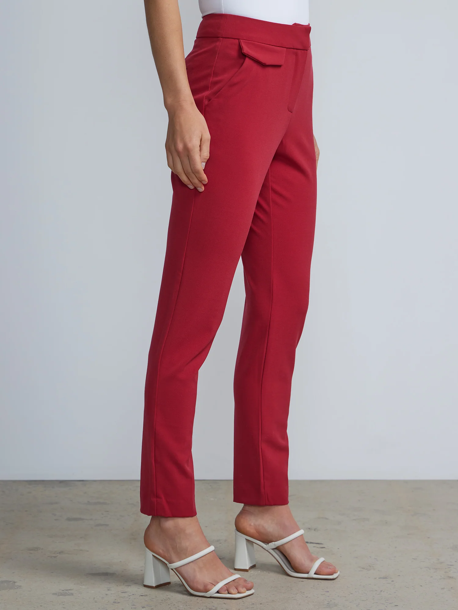 Petite Mid-Rise Slim-Leg Pant - Essential Stretch - Image 22