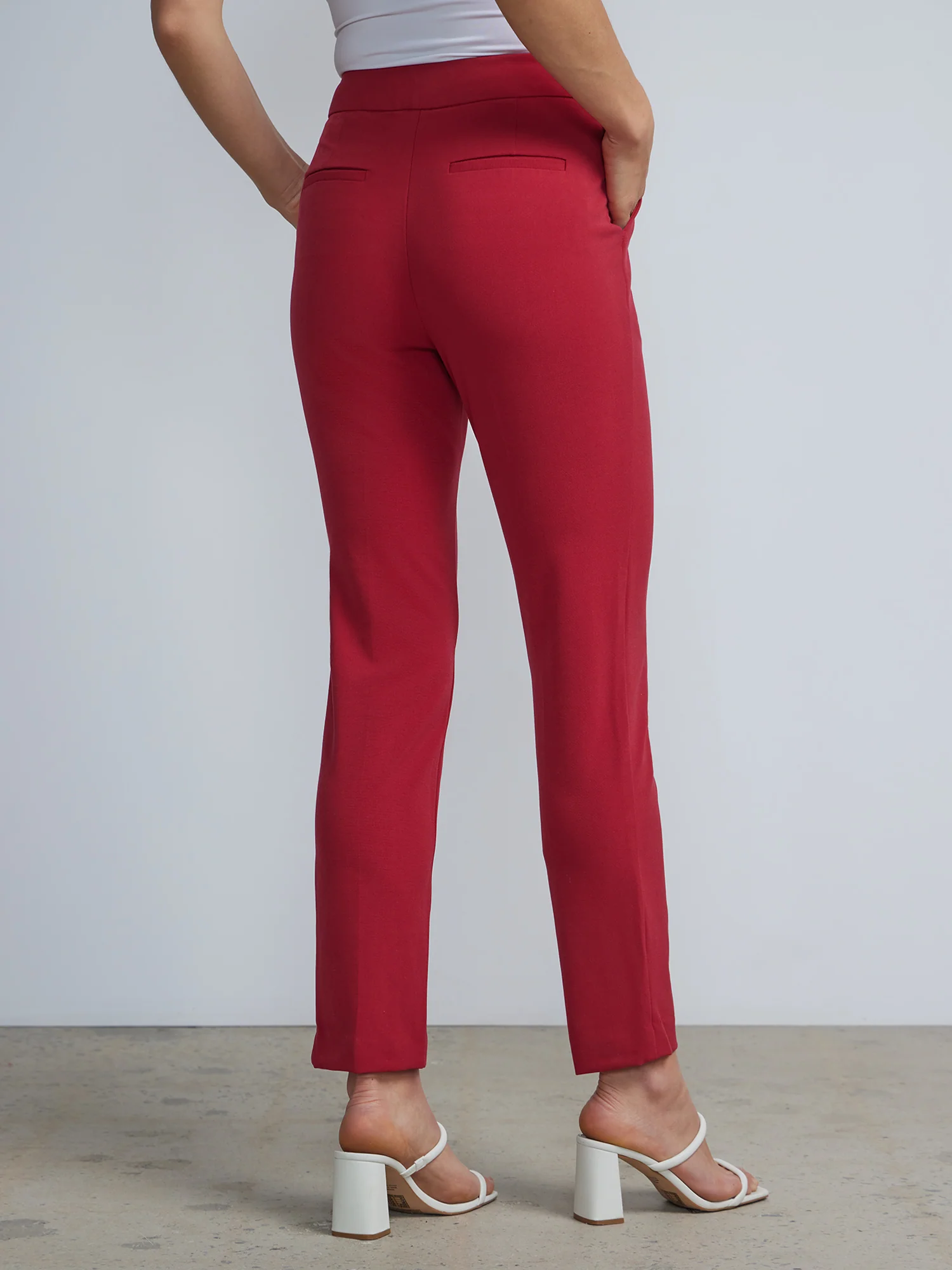 Petite Mid-Rise Slim-Leg Pant - Essential Stretch - Image 23