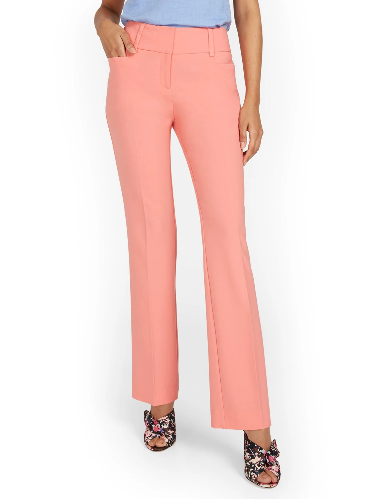 Petite Mid-Rise Straight-Leg Pant - Essential Stretch - 7th Avenue - Image 20