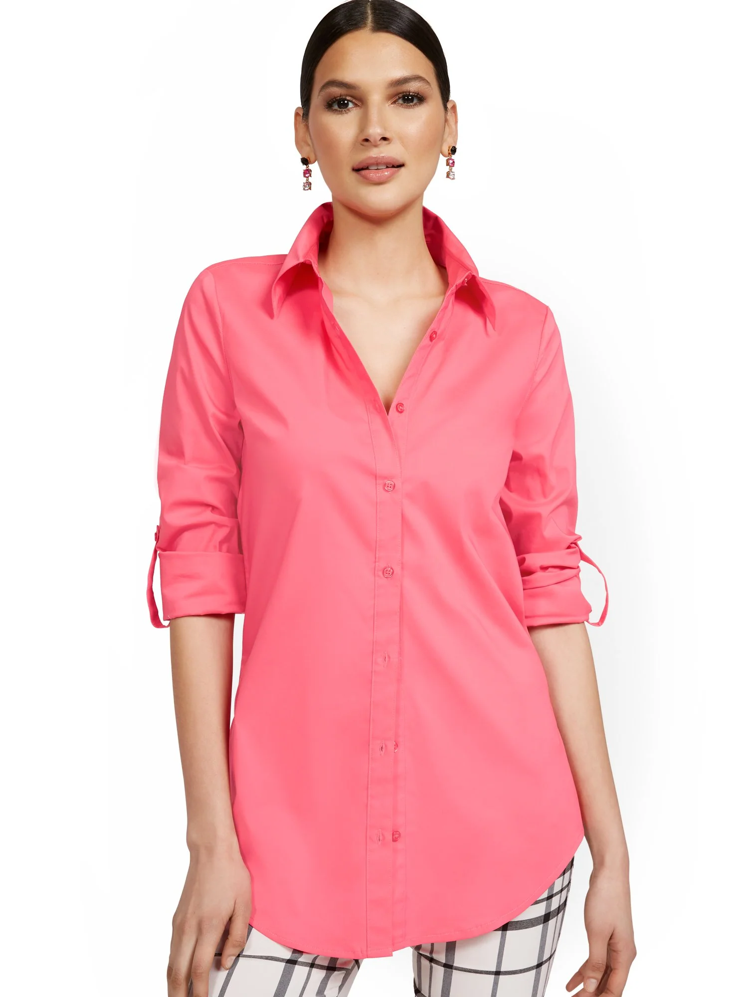 Petite Modern Madison Tunic Shirt - 7th Avenue - Image 19