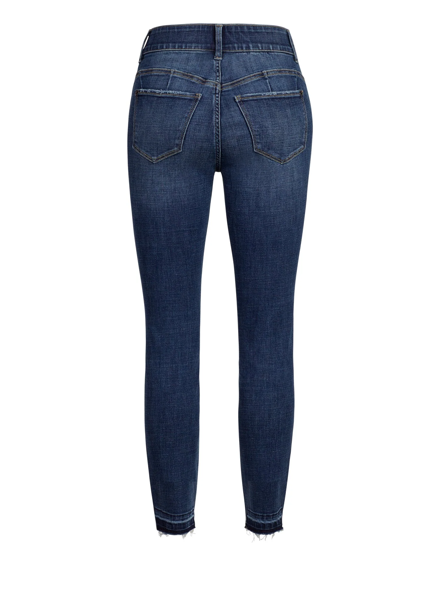 Petite Mya Curvy High-Waisted Sculpting No Gap Super-Skinny Jeans - Destroyed Details - Image 3