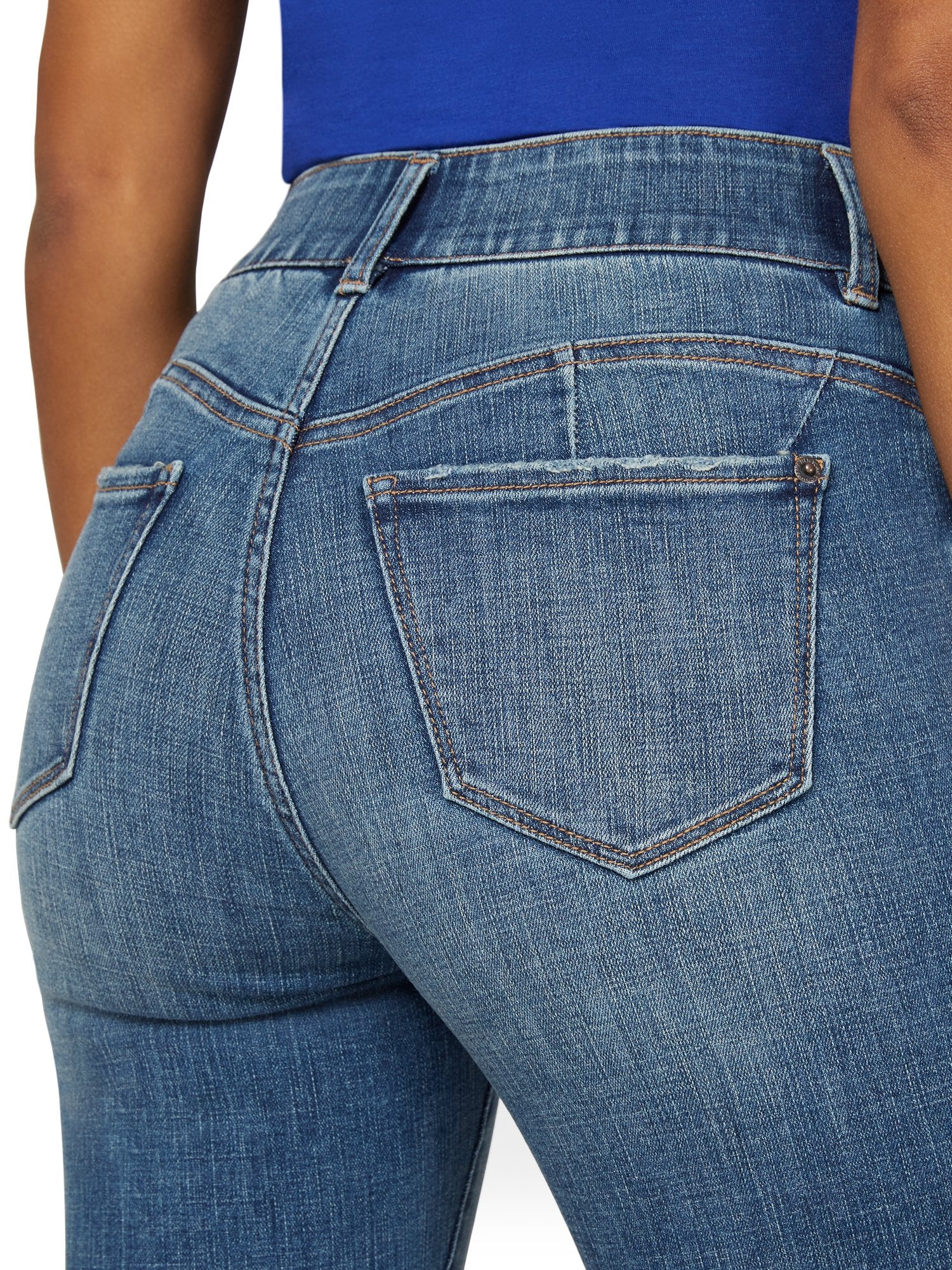 Petite Mya Curvy High-Waisted Super-Skinny Jeans - Medium Wash - Image 4