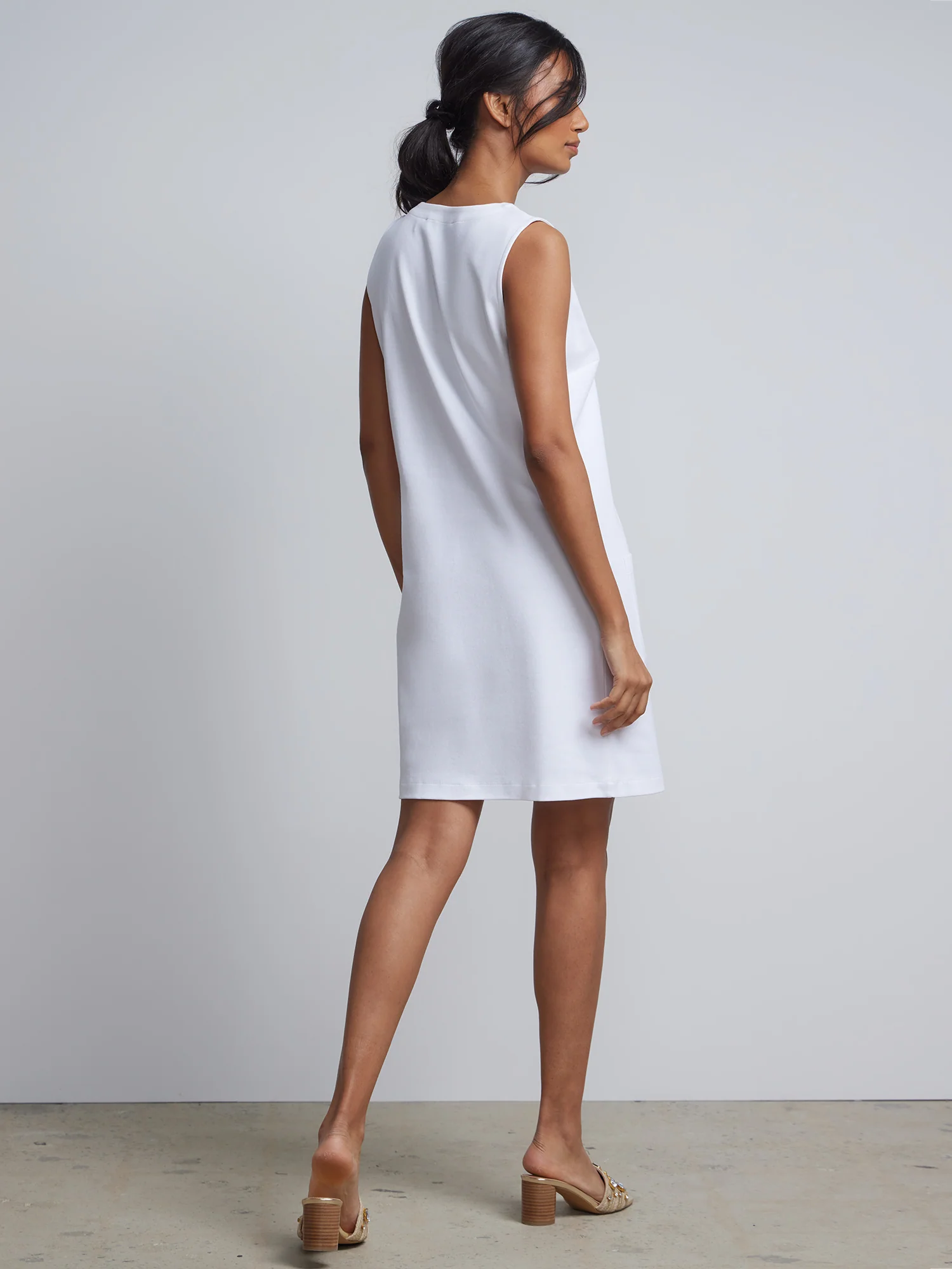 Petite Patch-Pocket Shift Dress - City Knits - Image 8