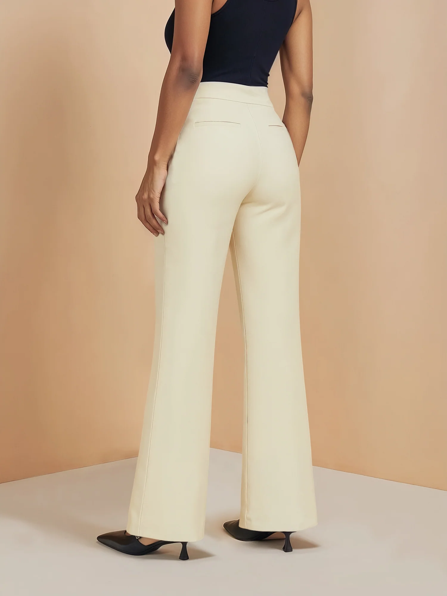 Petite Ponte Flare High Rise Pant - Image 15