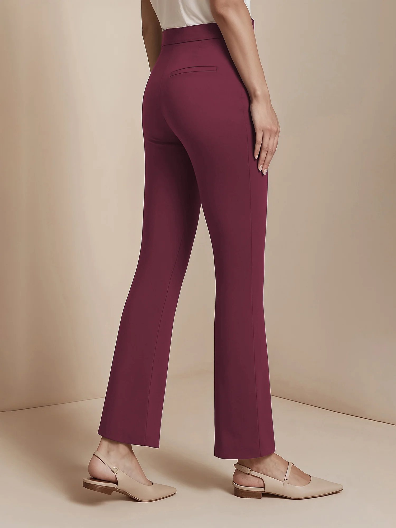 Petite Ponte Flare High Rise Pant - Image 20