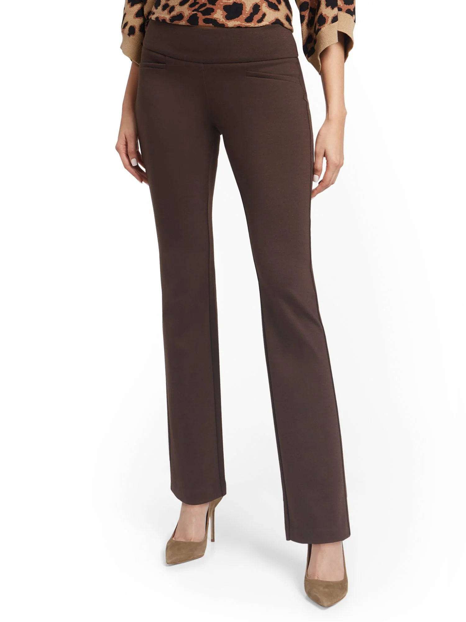 Petite Pull-On Bootcut Ponte Pant - Superflex - Image 19