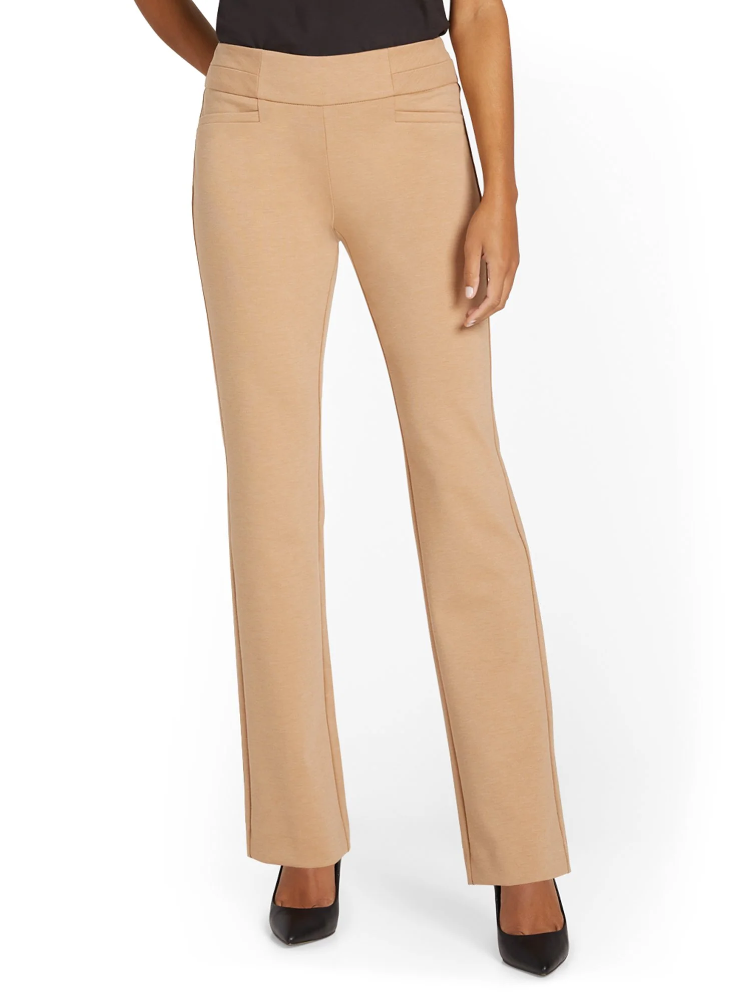 Petite Pull-On Straight-Leg Ponte Pant - Superflex - Image 2