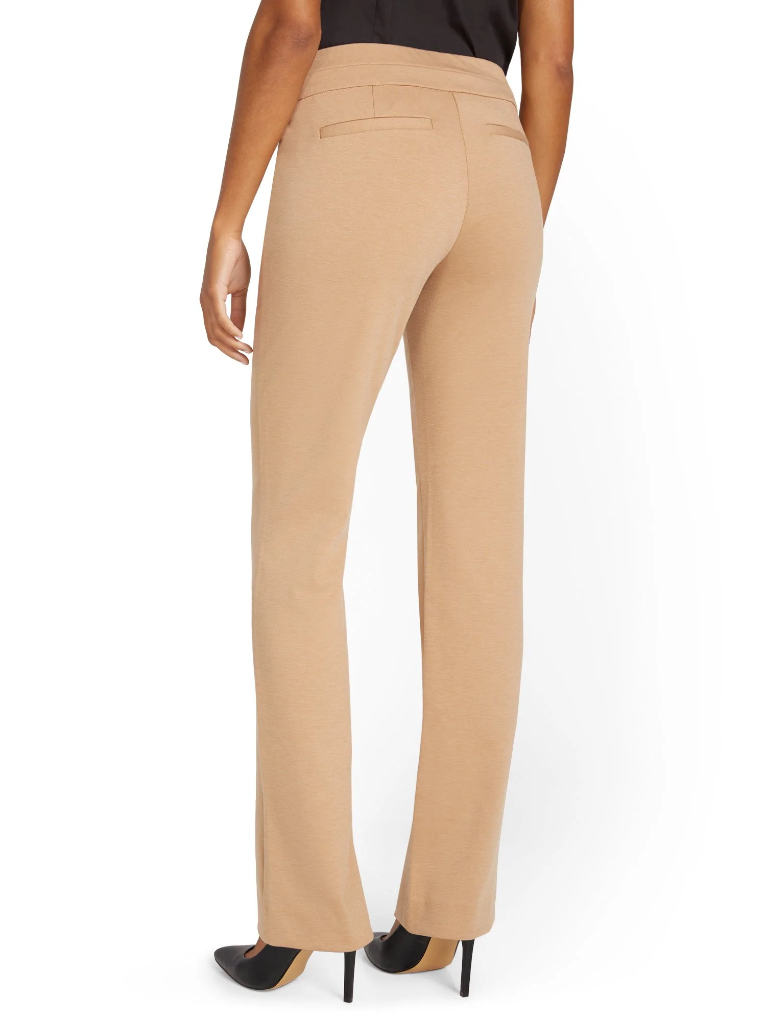 Petite Pull-On Straight-Leg Ponte Pant - Superflex - Image 3