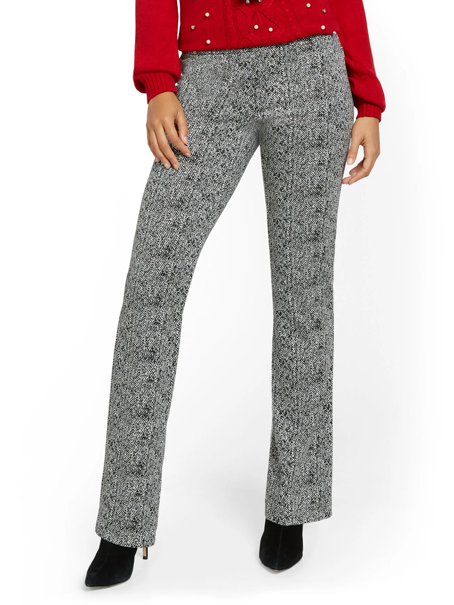 Petite Pull-On Straight Leg Ponte Pant - Superflex