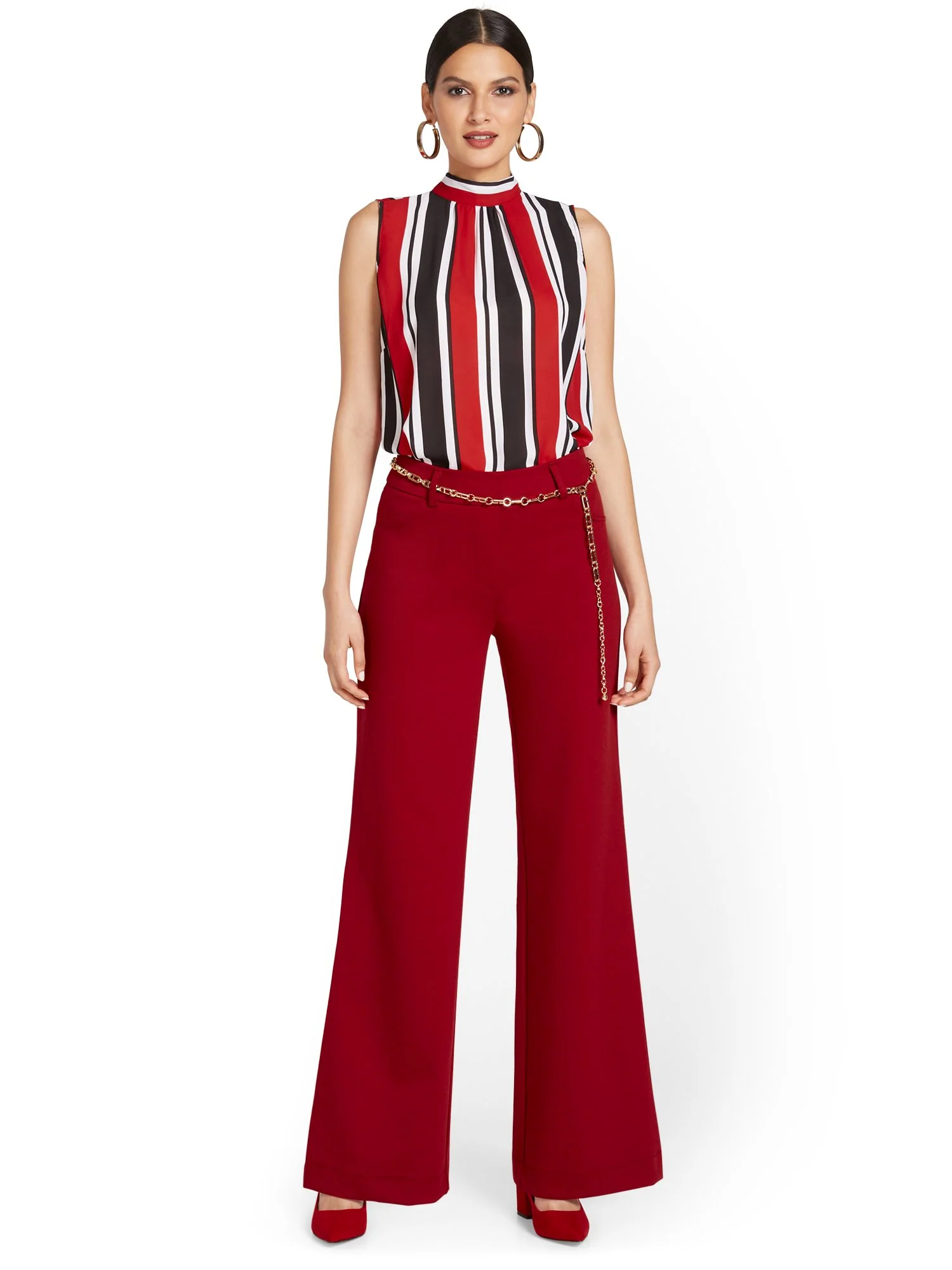 Petite Pull-On Wide-Leg Ponte Pant - Superflex - Image 8