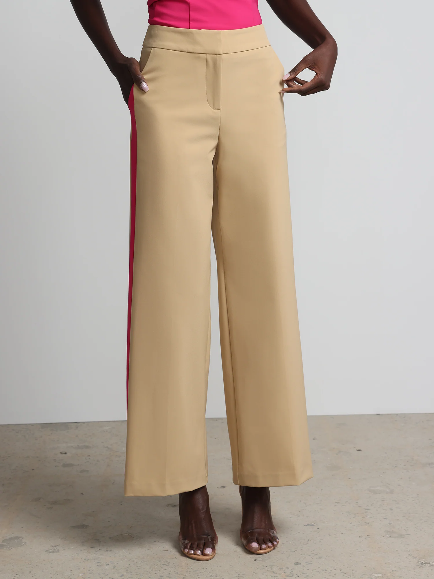 Petite Side-Piped Wide-Leg Pant - Image 3