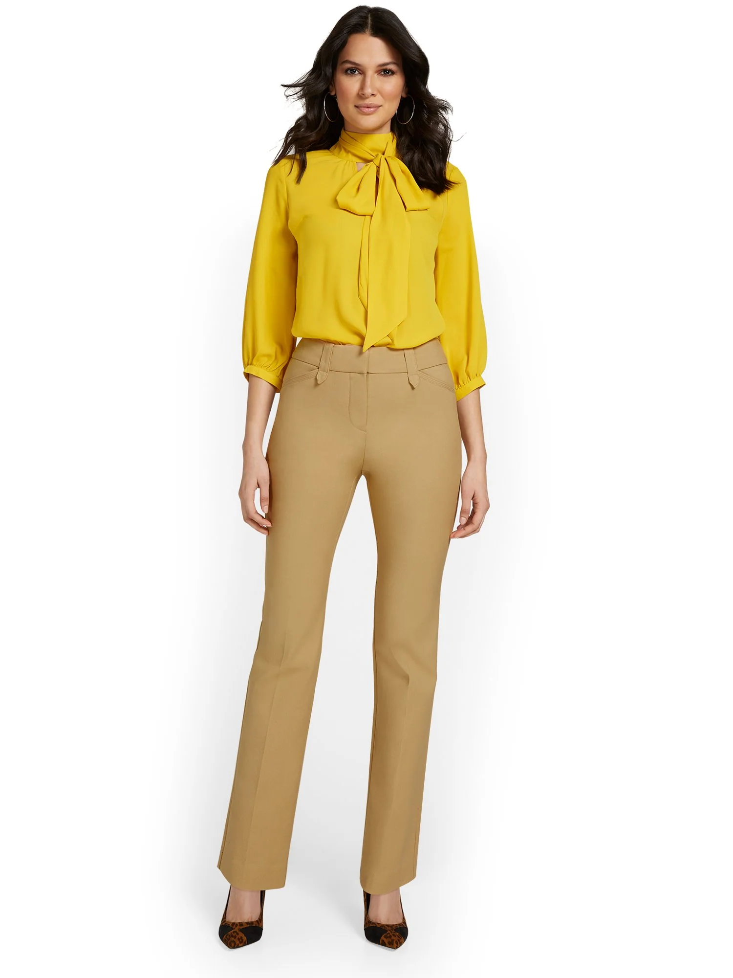 Petite Signature-Fit Straight-Leg Pant - All-Season Stretch - Image 12