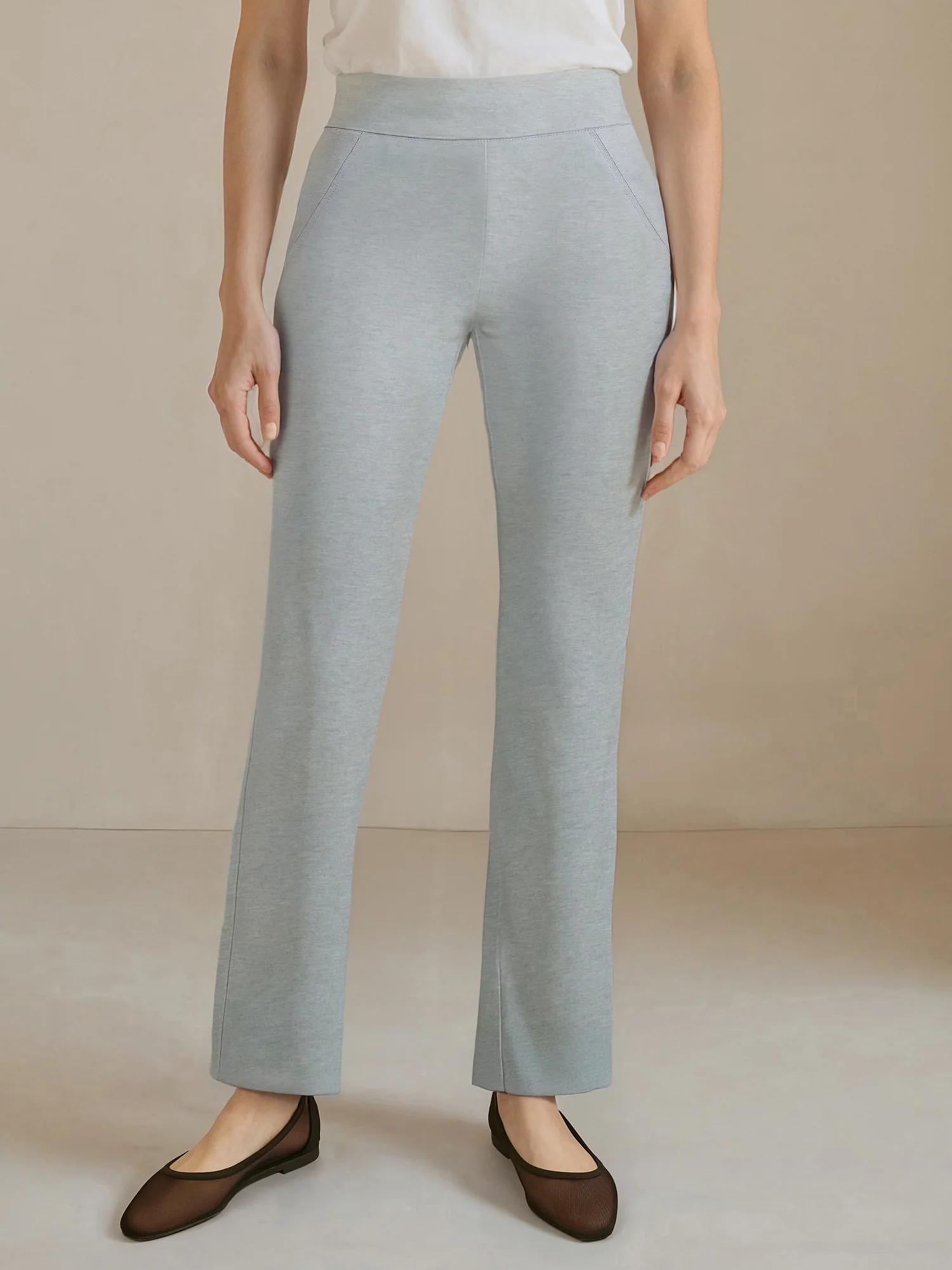 Petite Straight Fit Ponte Pant - Image 8
