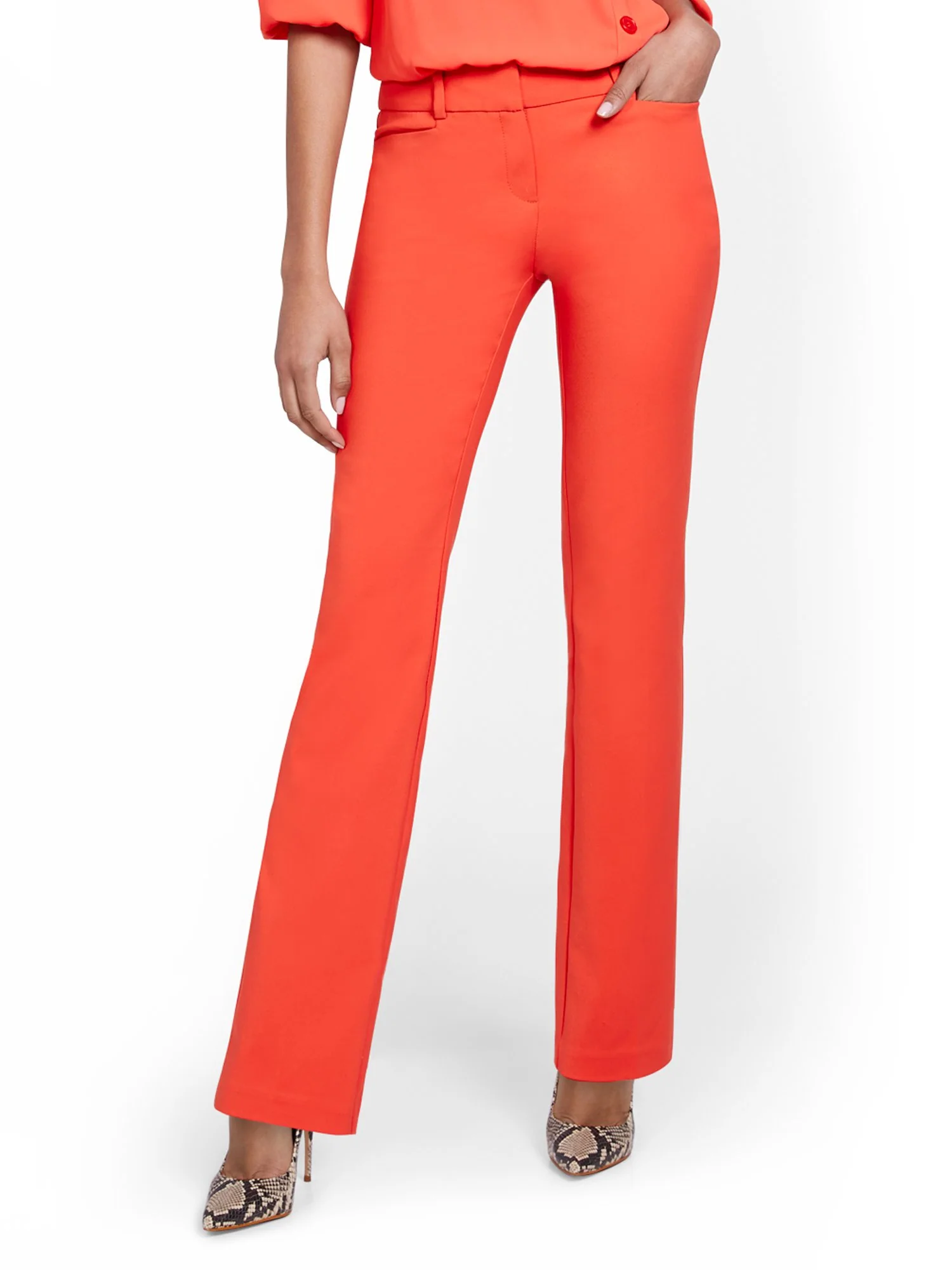 Petite Straight-Leg Pant - All-Season Stretch - 7th Avenue - Image 14