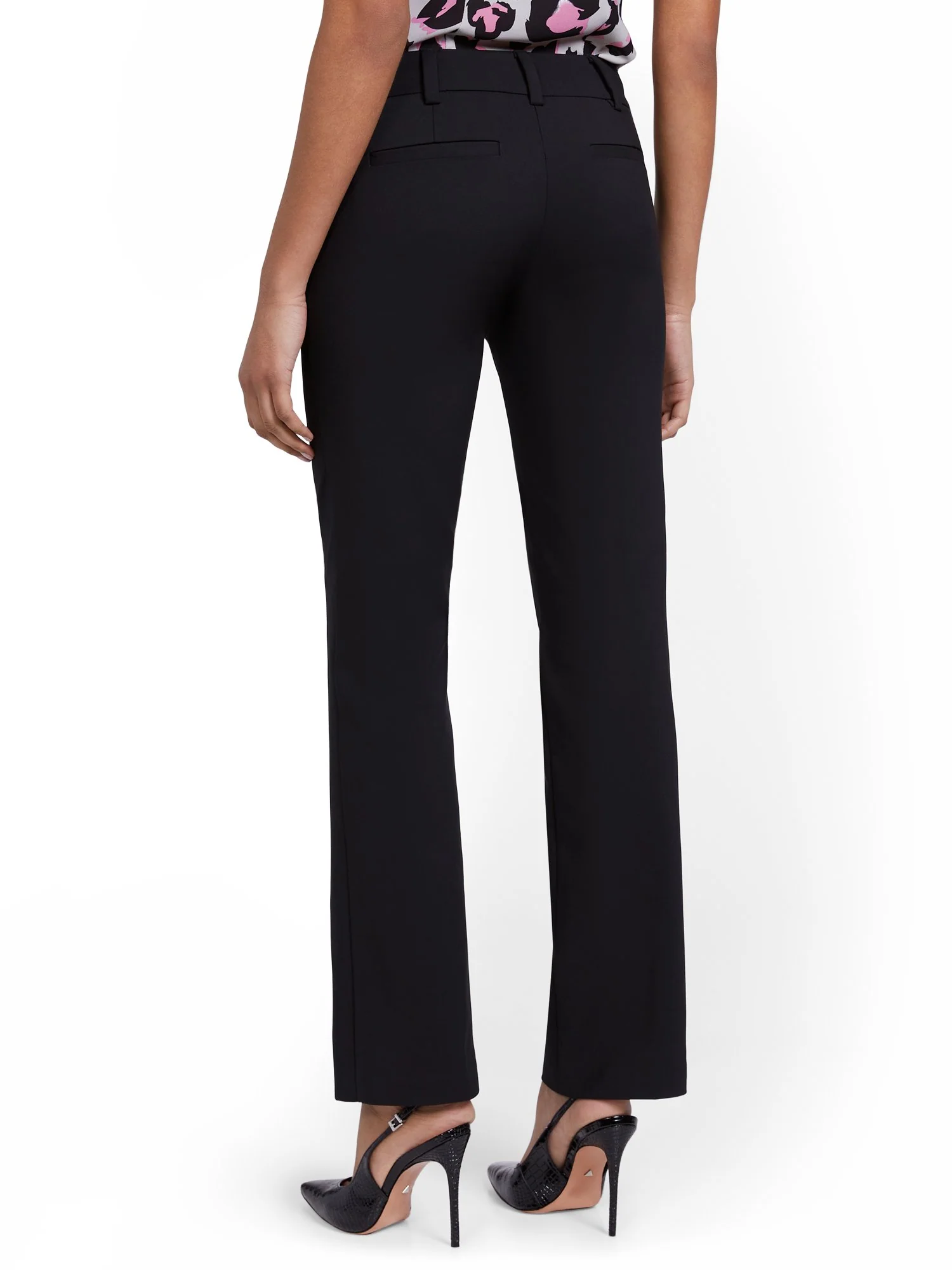 Petite Straight-Leg Pant - All-Season Stretch - 7th Avenue - Image 3