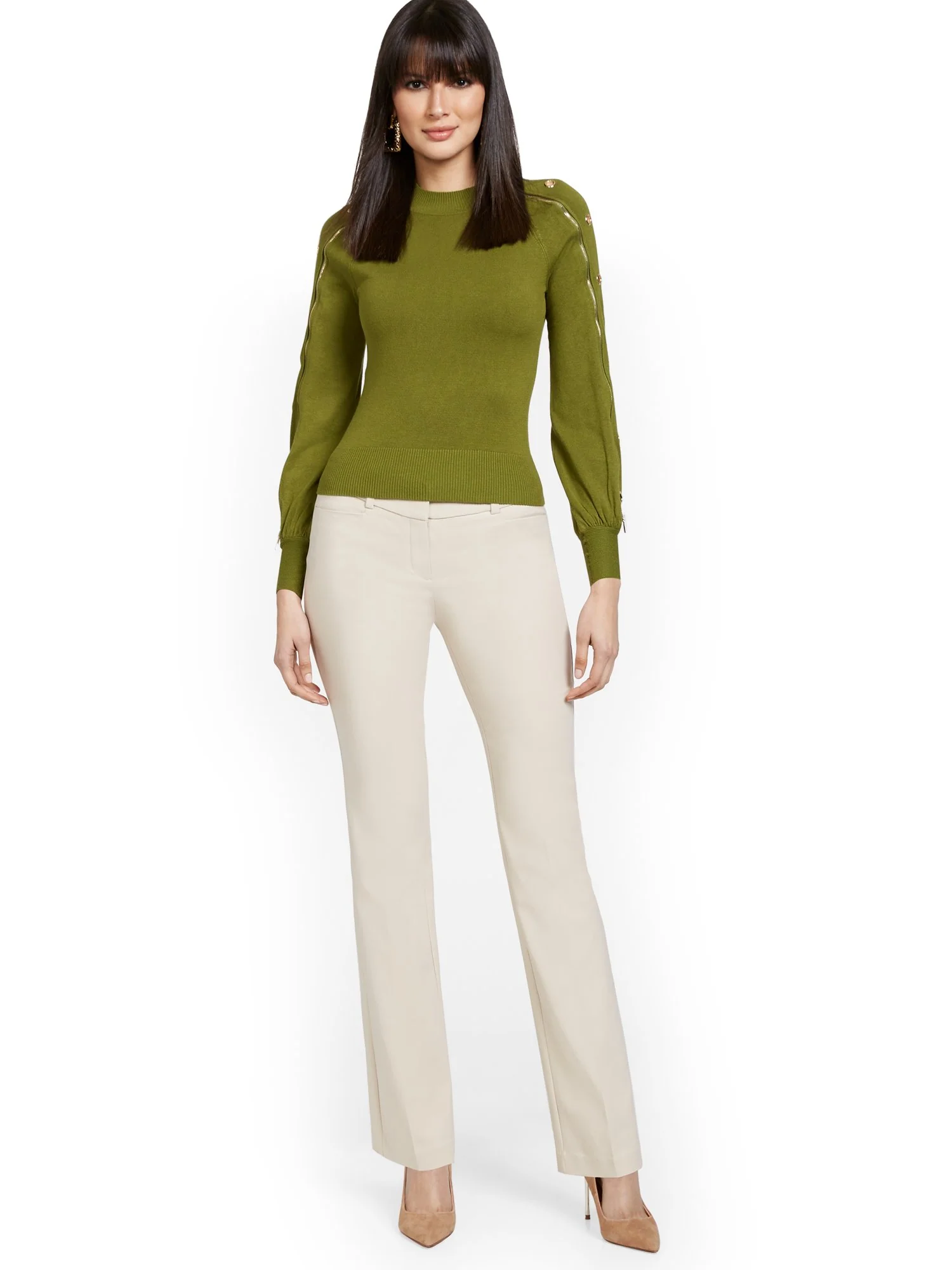 Petite Straight-Leg Pant - All-Season Stretch - 7th Avenue - Image 6