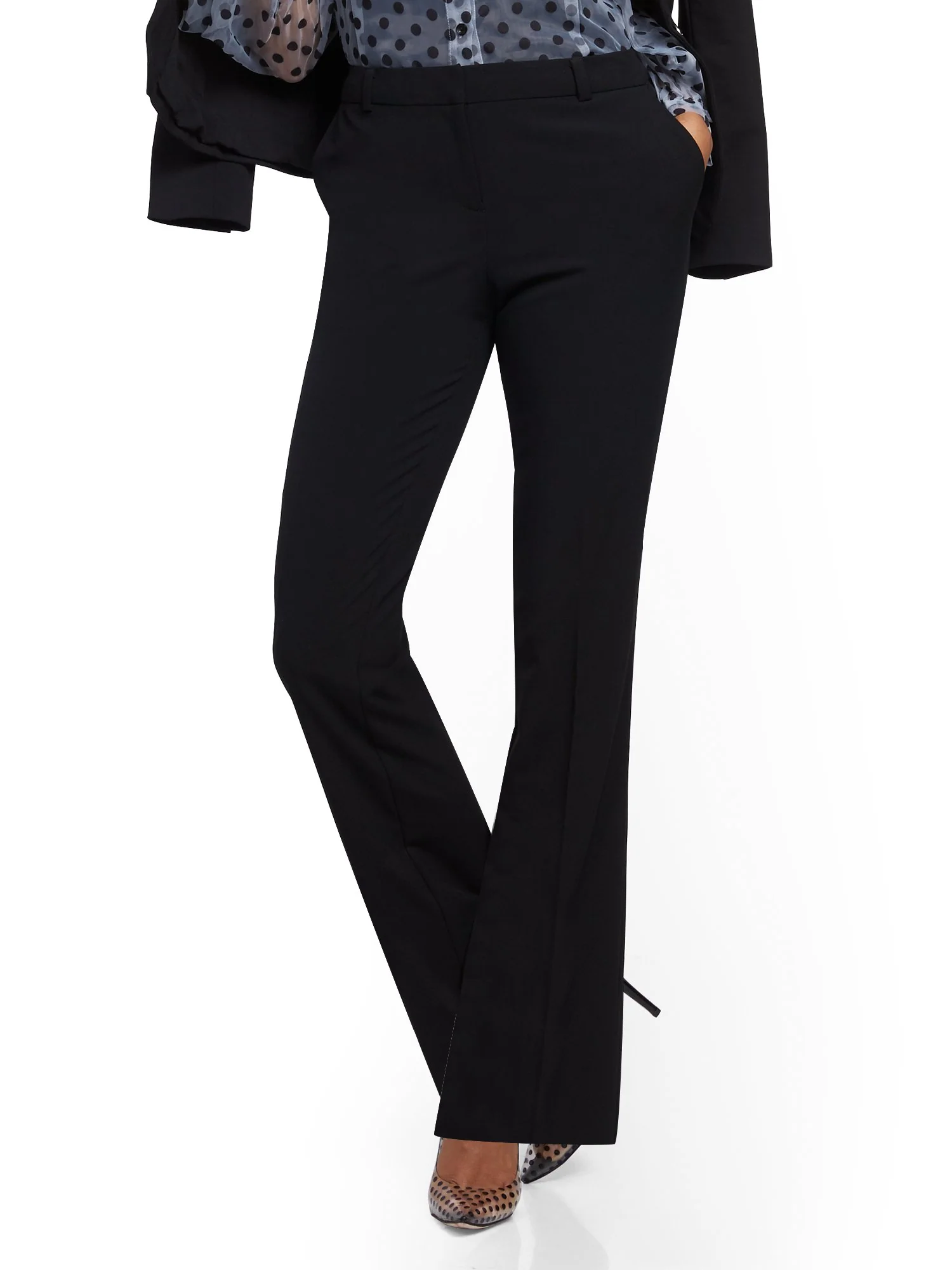 Petite Straight-Leg Pant - Double Stretch - 7th Avenue