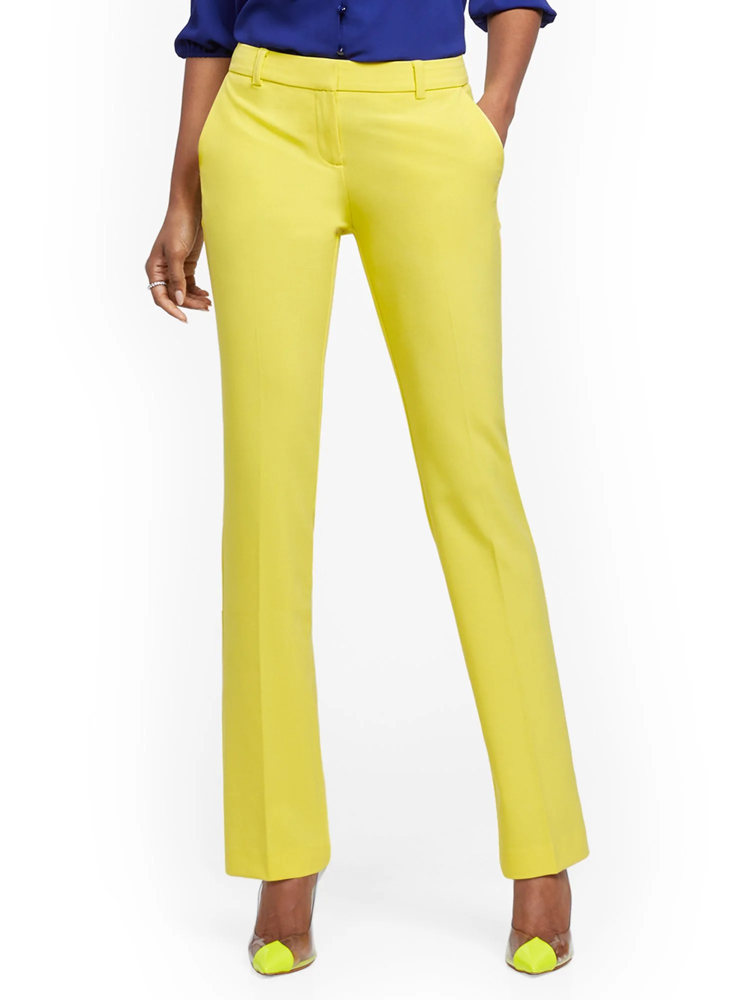 Petite Straight-Leg Pant - Double Stretch - 7th Avenue - Image 38