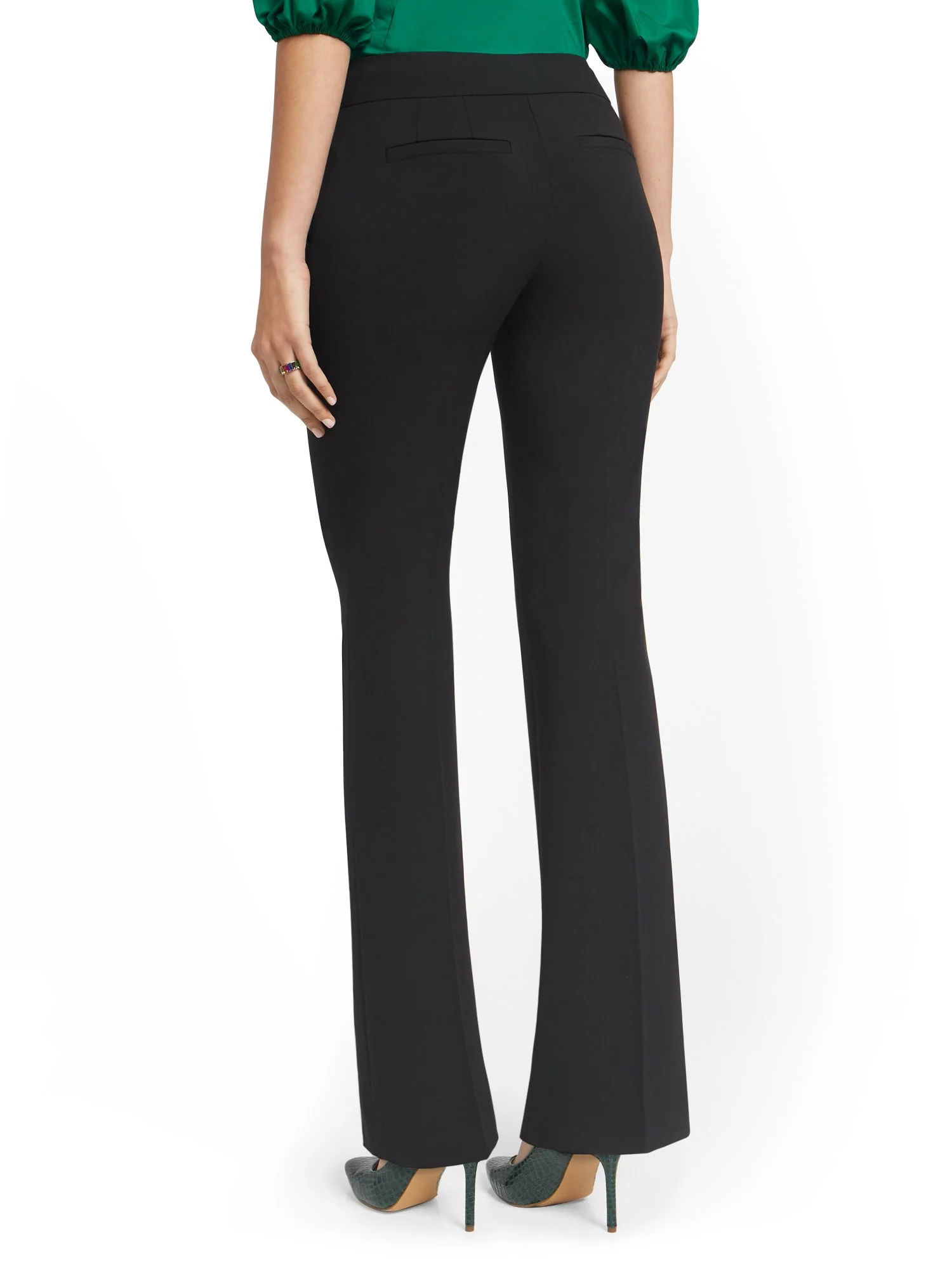 Petite Straight-Leg Pant - Essential Stretch - 7th Avenue - Image 3