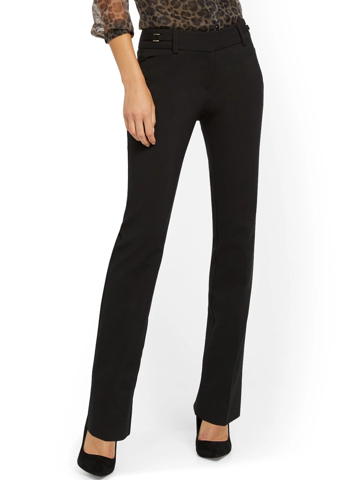 Petite Straight-Leg Pant - Modern - All-Season Stretch - 7th Avenue - Image 2