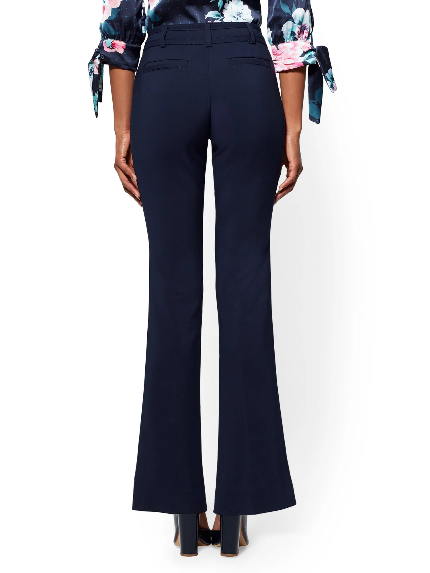 Petite Straight-Leg Pant - Signature Fit - All-Season Stretch - 7th Avenue - Image 17