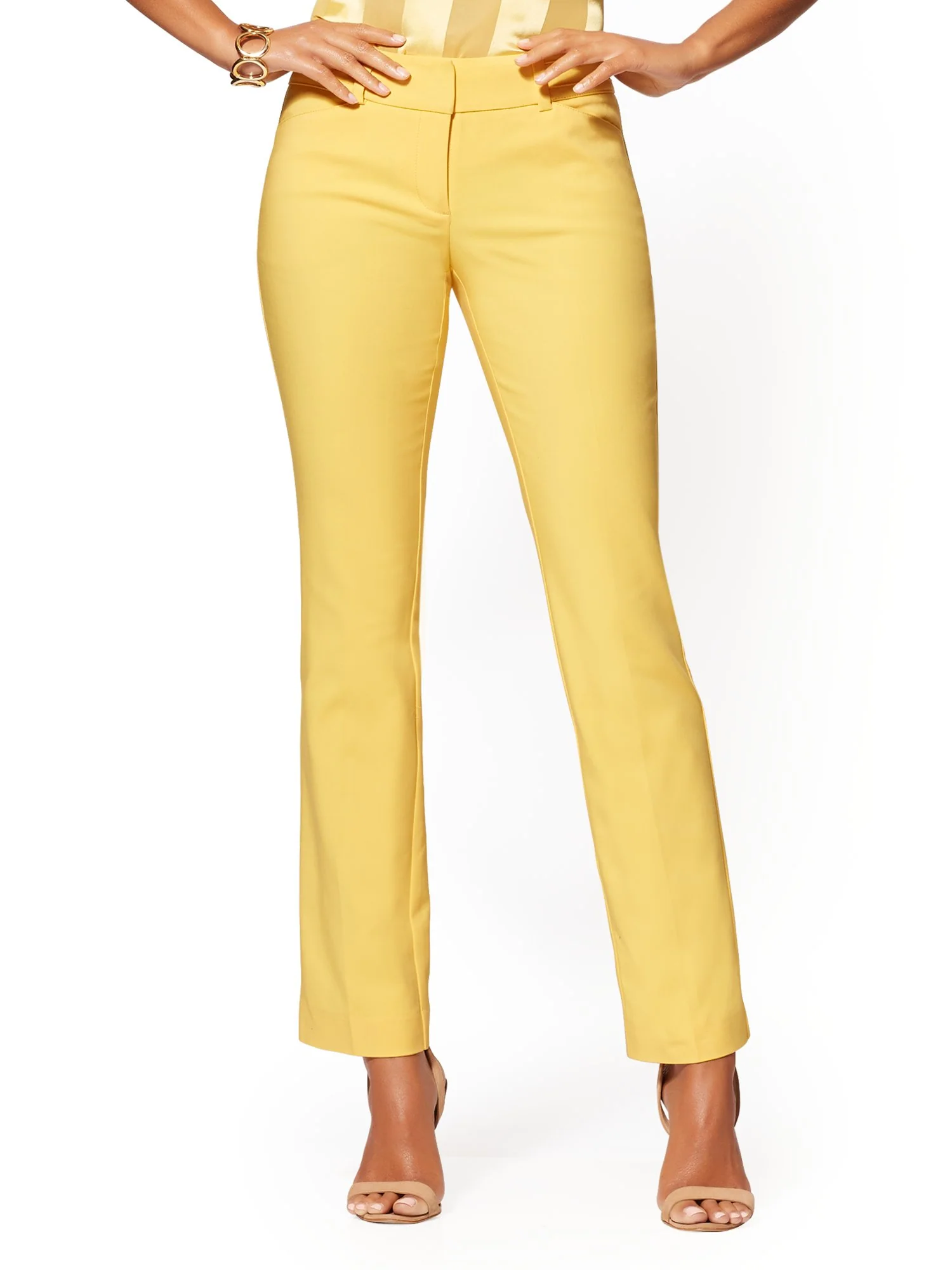 Petite Straight-Leg Pant - Signature Fit - All-Season Stretch - 7th Avenue - Image 30