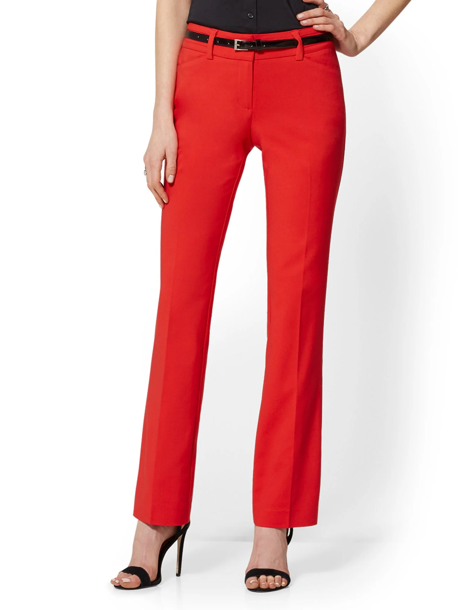 Petite Straight-Leg Pant - Signature Fit - All-Season Stretch - 7th Avenue - Image 34