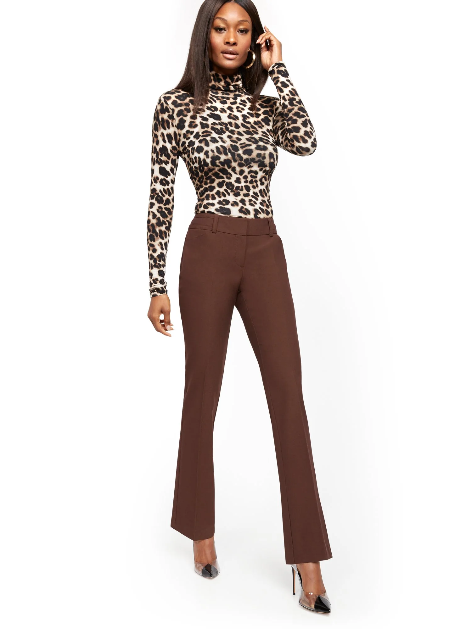 Petite Straight-Leg Pant - Signature Fit - Superstretch - 7th Avenue - Image 4