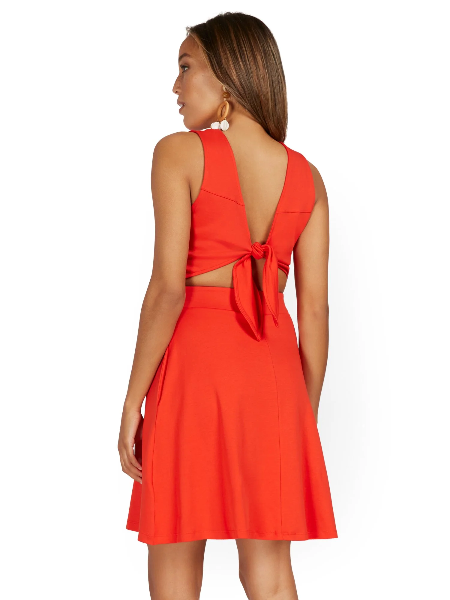 Petite Tie-Back Dress - City Knits - Image 17