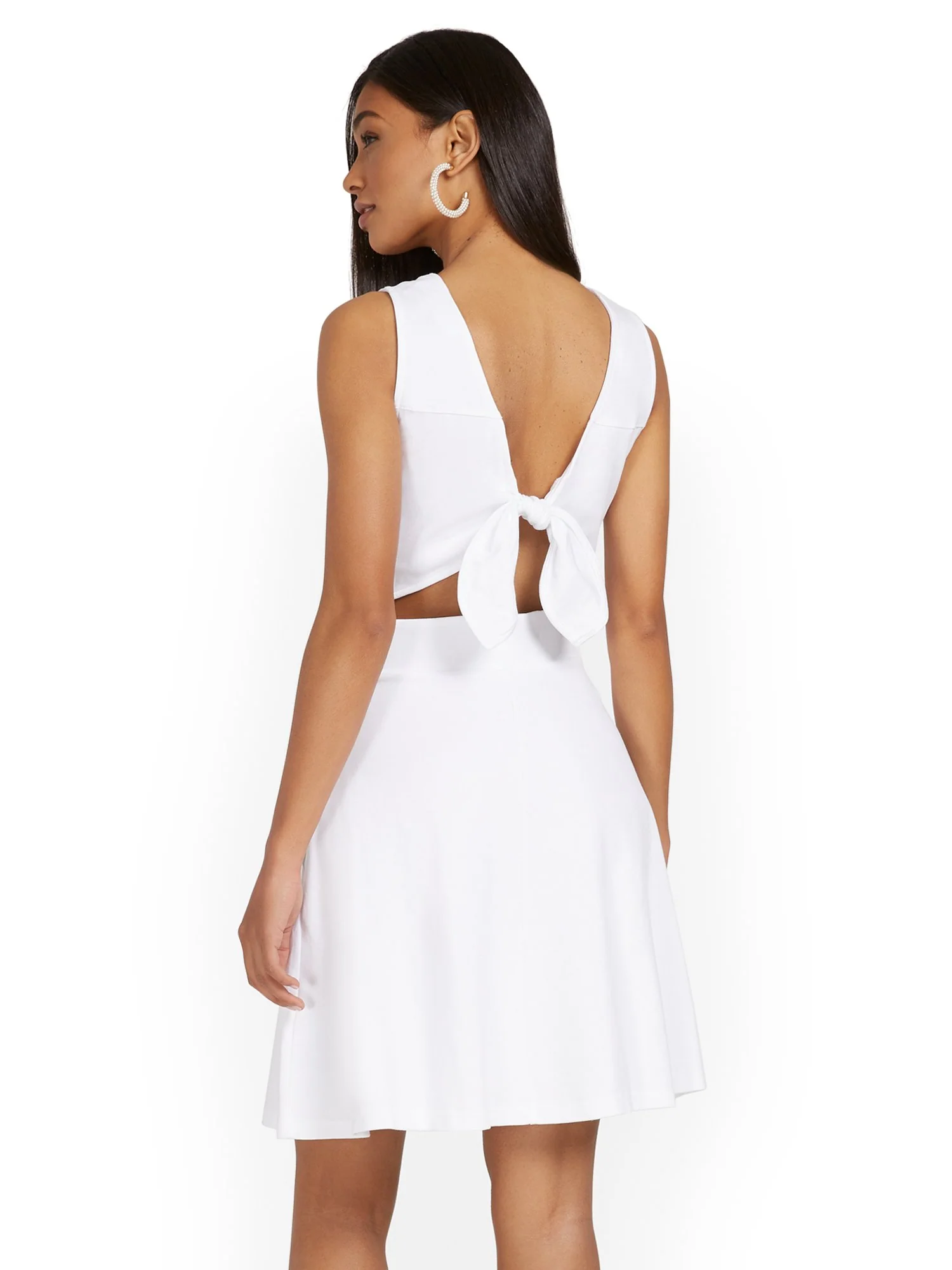 Petite Tie-Back Dress - City Knits - Image 8