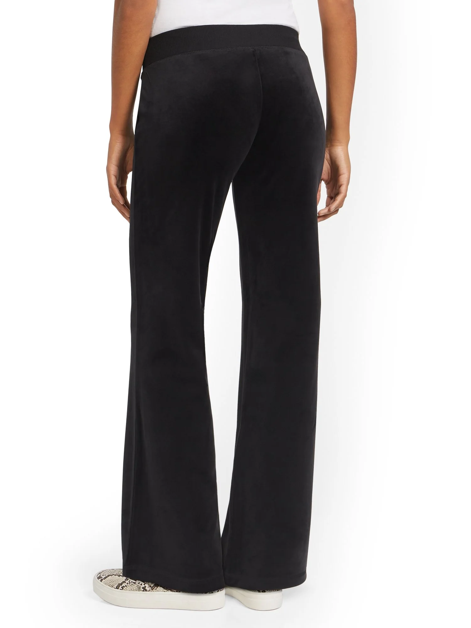 Petite Velour Straight-Leg Pant - Dreamy Velour Collection - Image 2