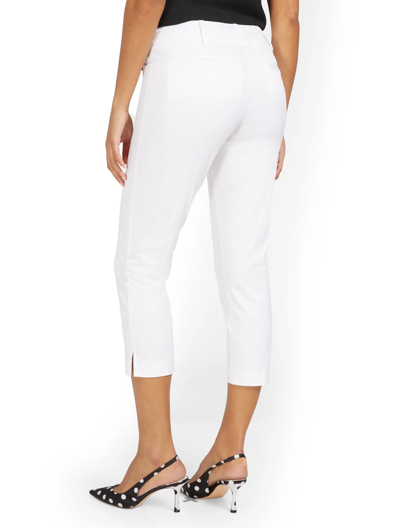 Petite White Capri Pant - 7th Avenue - Image 3